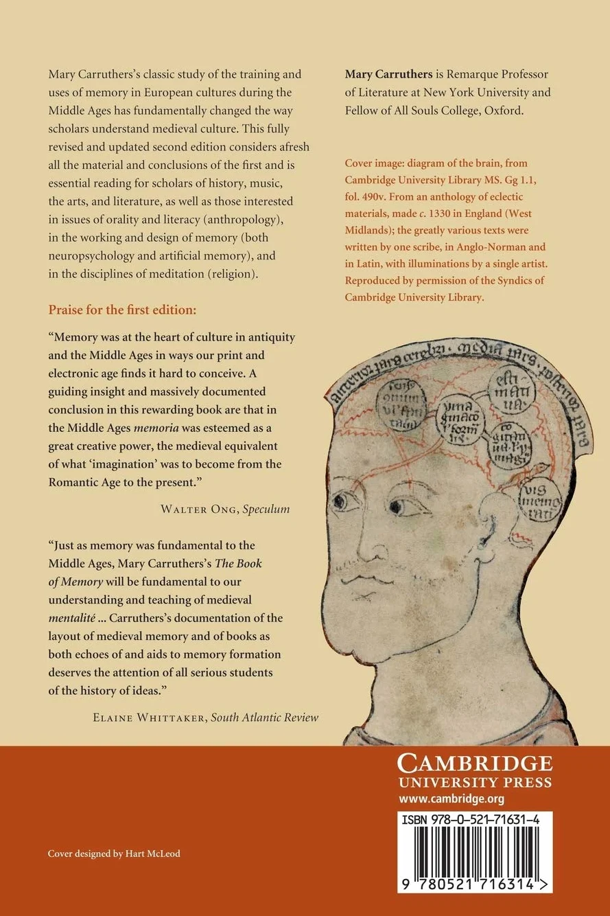 The Book of Memory: A Study of Memory in Medieval Culture: 70