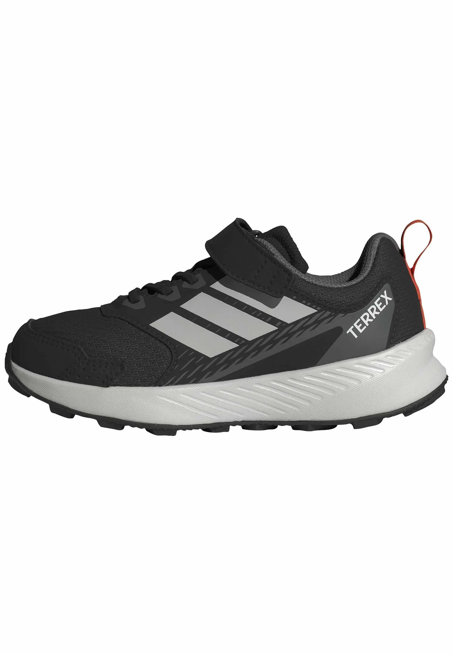 adidas Uniseks - dzieci Terrex Tracefinder Trail Running Children Shoes, Core Black/Grey One/Semi Impact Orange, 31 EU