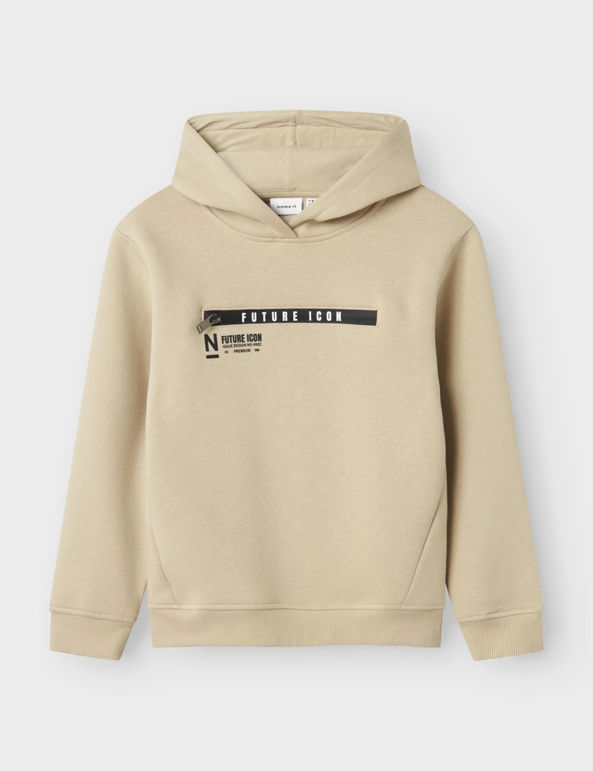 NAME IT Chłopięce Nkmleonas Ls Nreg Sweat Wh Bru, peyote, 122-128