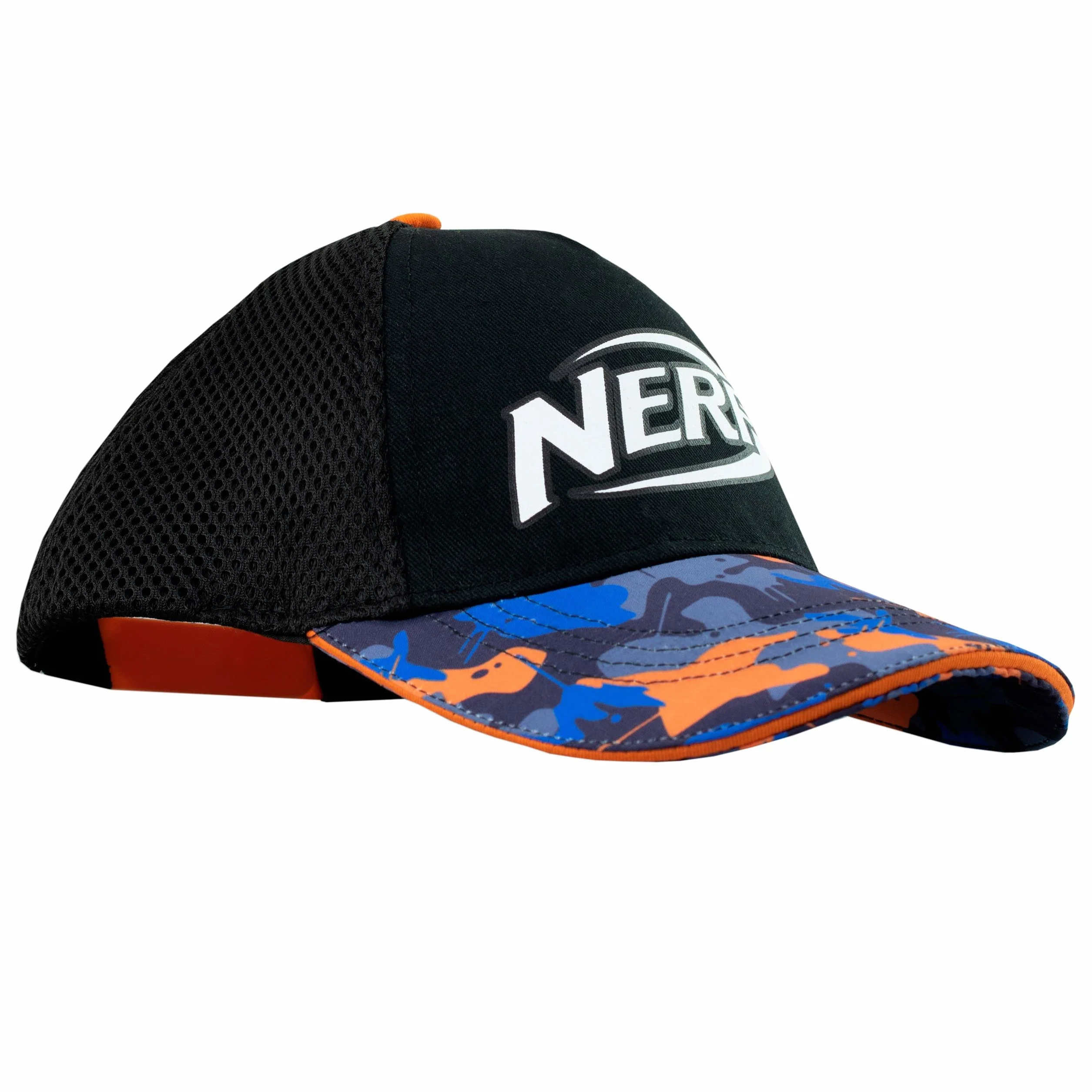 Nerf Czapka z daszkiem dla dzieci w kamuflażu dla chłopców lub dziewcząt, wielokolorowa, jeden rozmiar