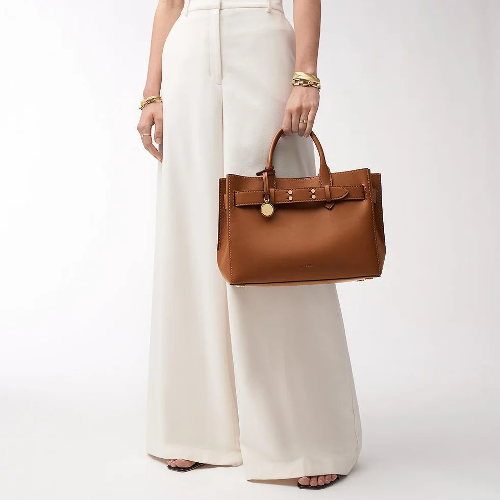 Fossil Damska torba Gilmore brązowa skórzana Satchel ZB1931200