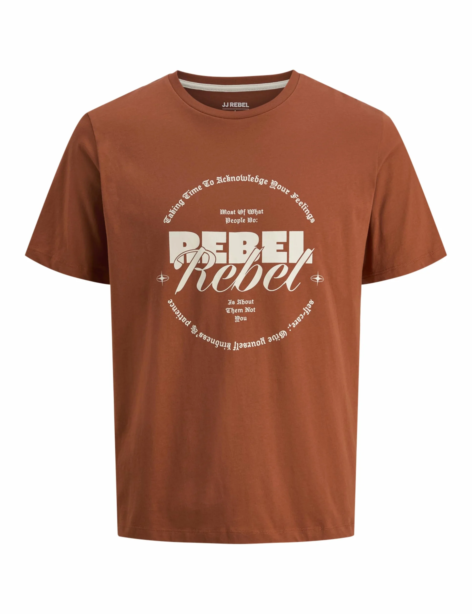 Jrebgray Tee SS Crew Neck, Bombay Brown, XL