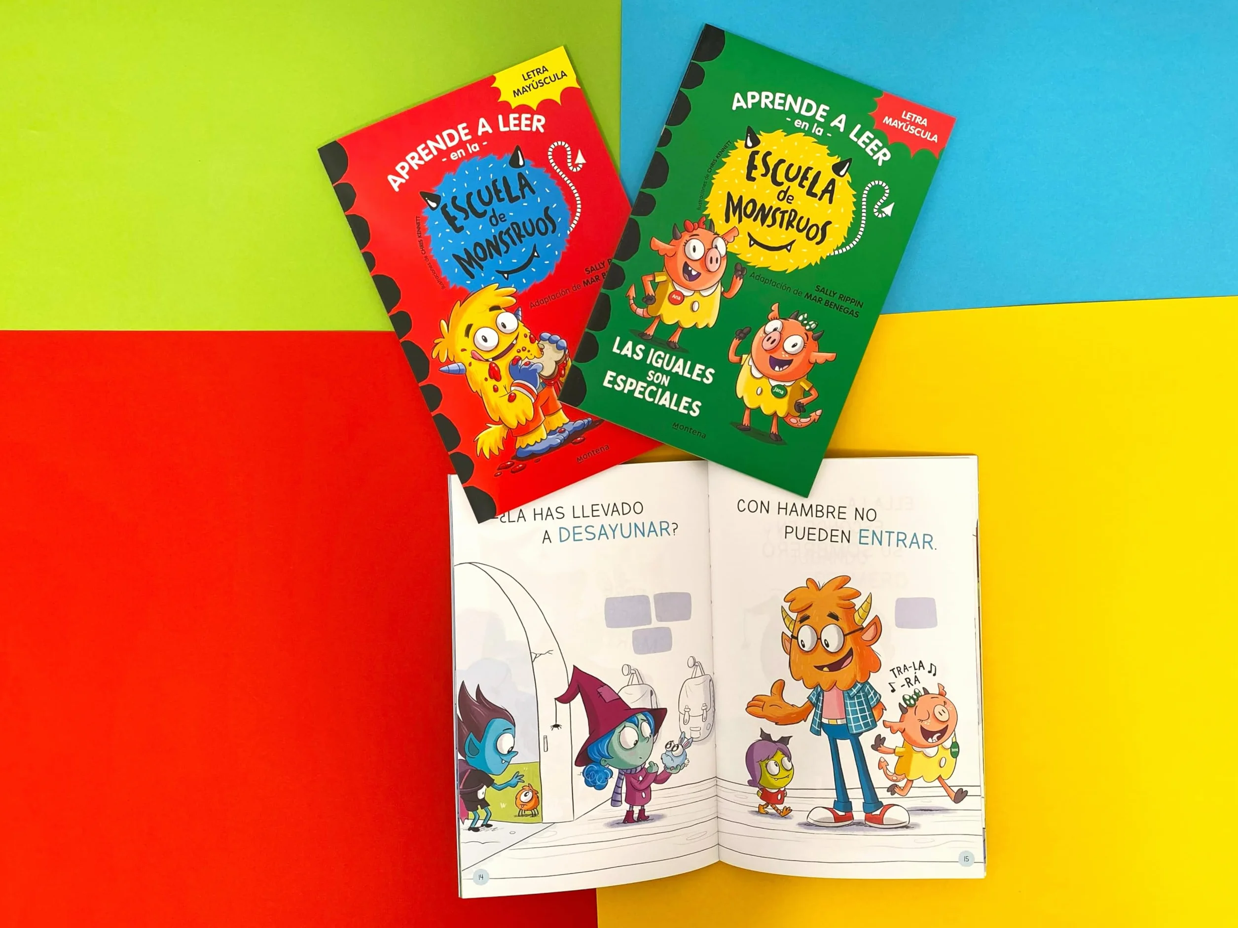 Aprender a leer en la Escuela de Monstruos - Pack con los libros 1, 2 y 3: En letra MAYÚSCULA (libros para niños a partir de 5 años)