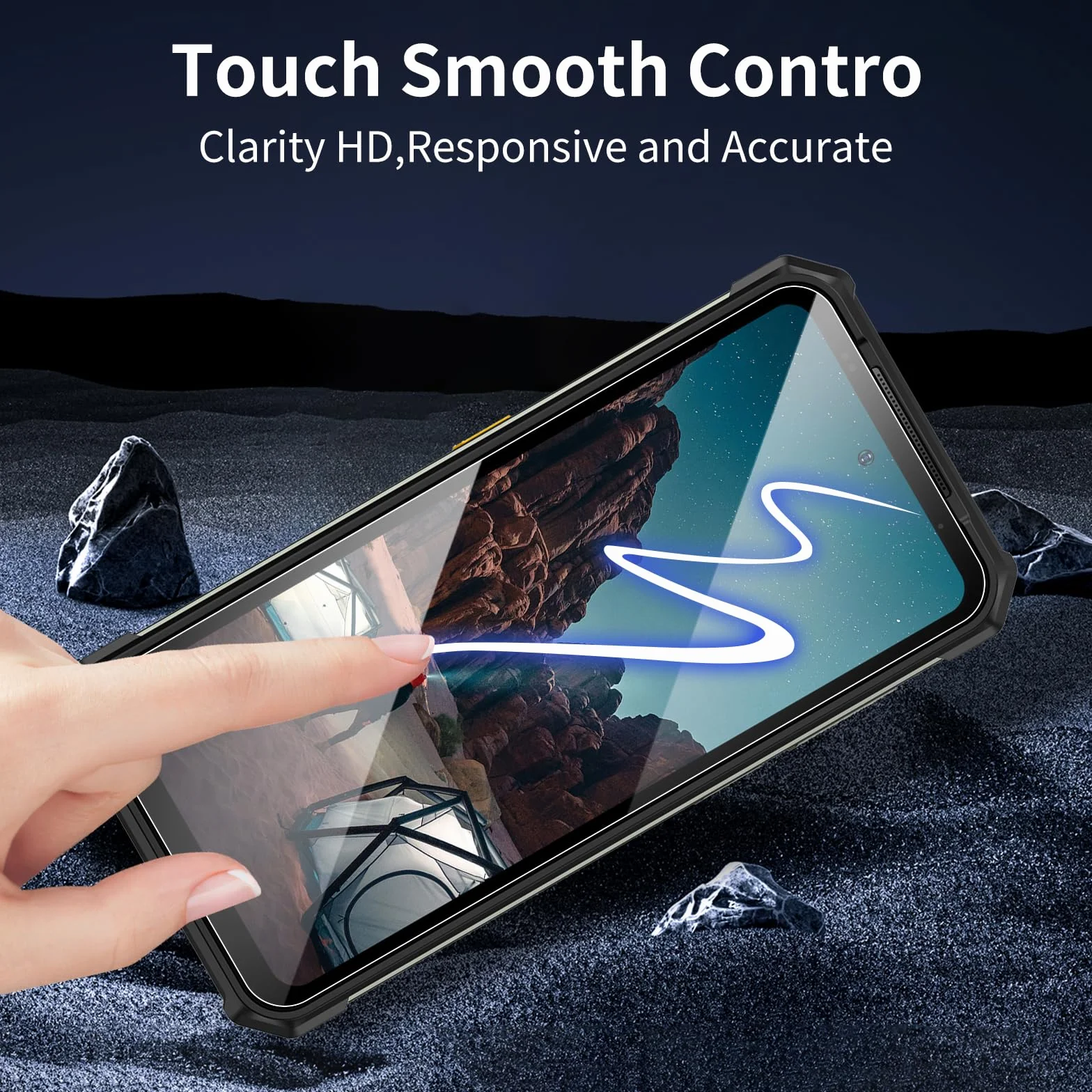 3-pak szkła pancernego do Ulefone Armor 24, bez zarysowań, twardość 9H, ultratrwałe, bez pęcherzyków powietrza, folia ochronna na wyświetlacz HD, odporne na uderzenia