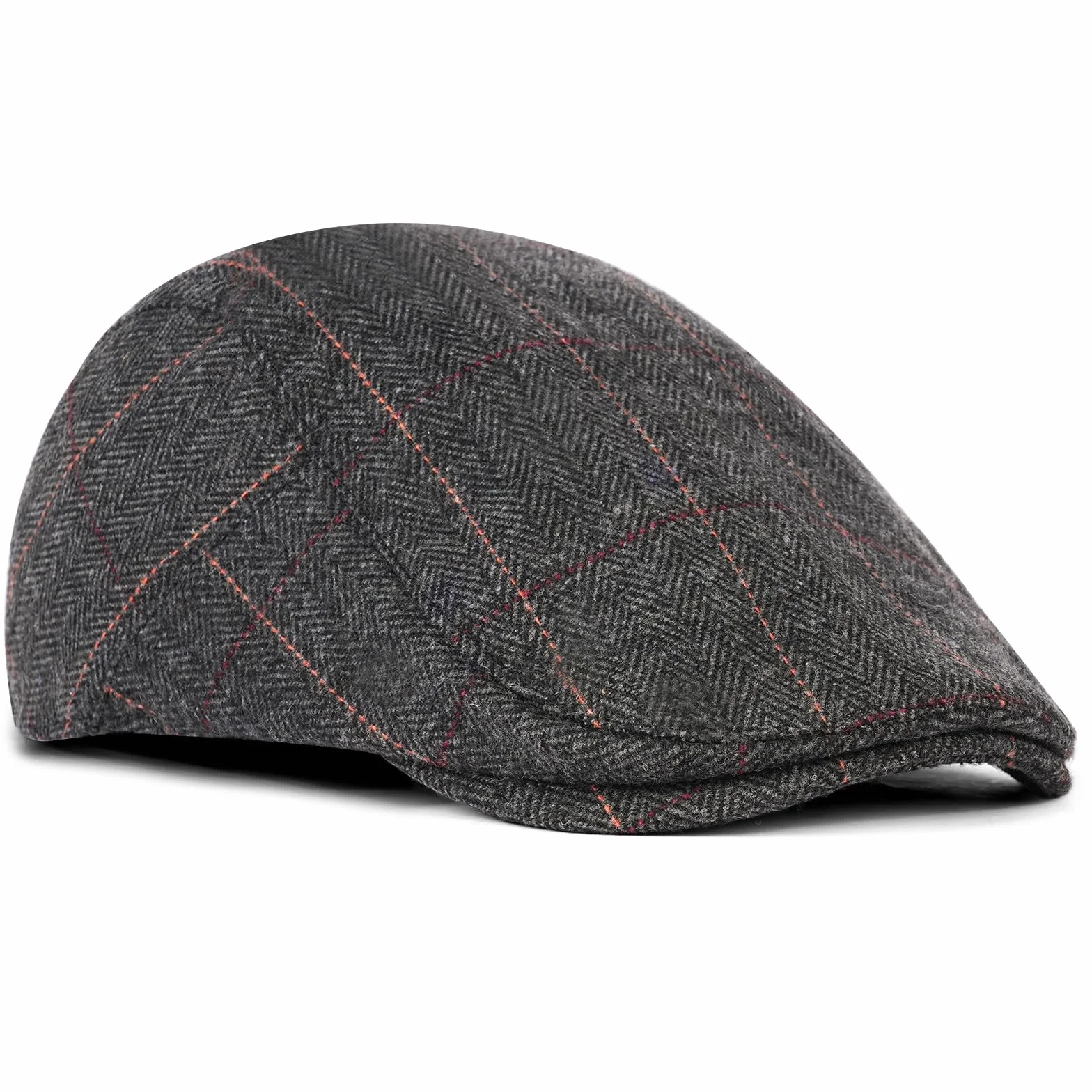 Męska płaska czapka, Newsboy Flat Cap, 1920s-Vintage Beret Czapka męska bawełniana czapka, Wool Felt Unisex Czapka Vintage Retro Jesień, Cabbie Beret Zimowy Gatsby Mężczyźni