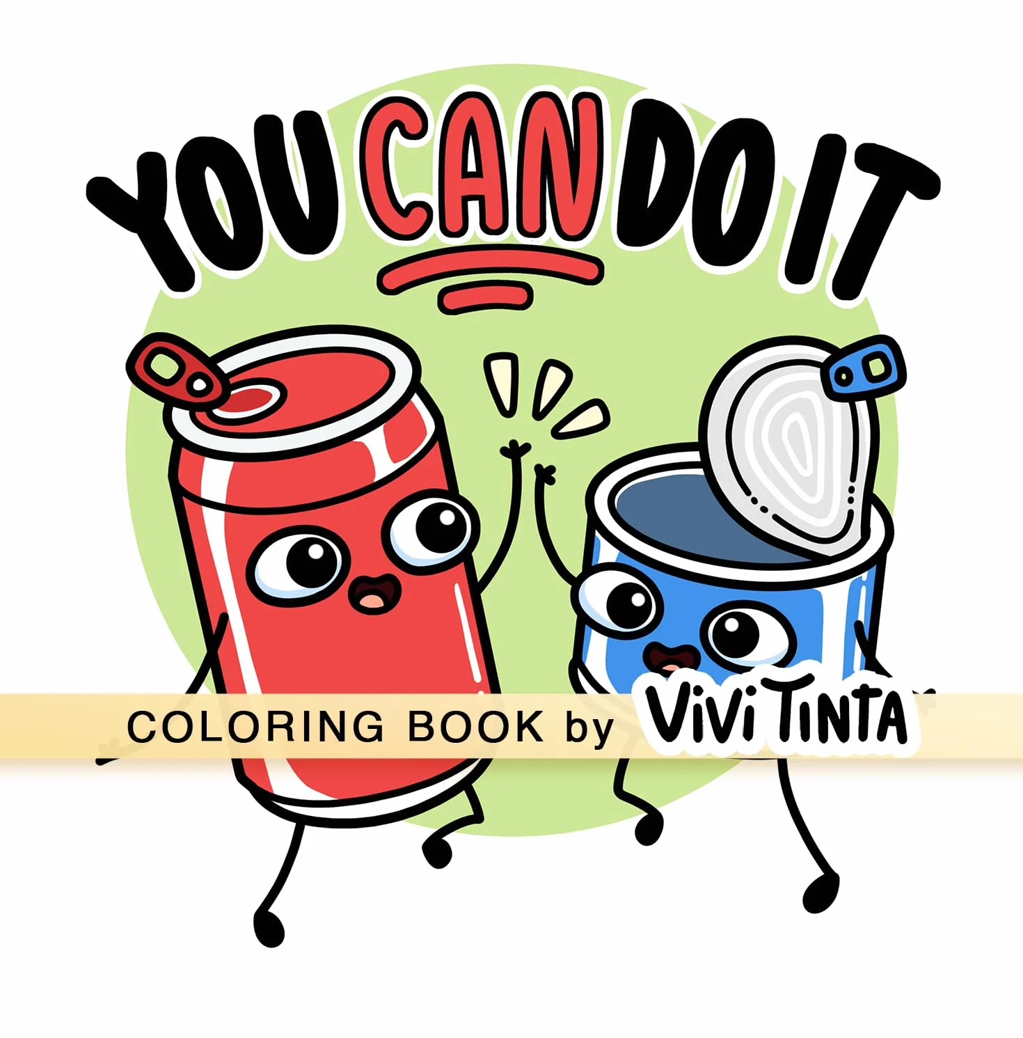 Have A Slice Day: Inspirational Coloring Book for Adults and Teens Features Positive Funny Puns with Cute & Easy Illustrations