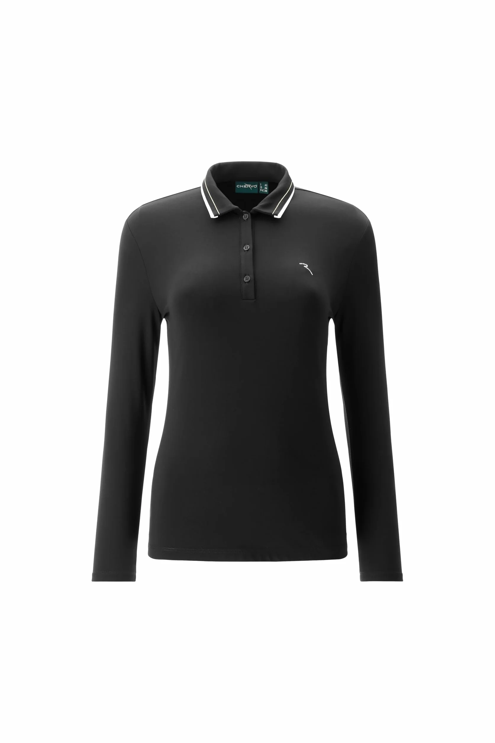 Chervò Amnesia damska koszulka polo, czarny/czarny, M