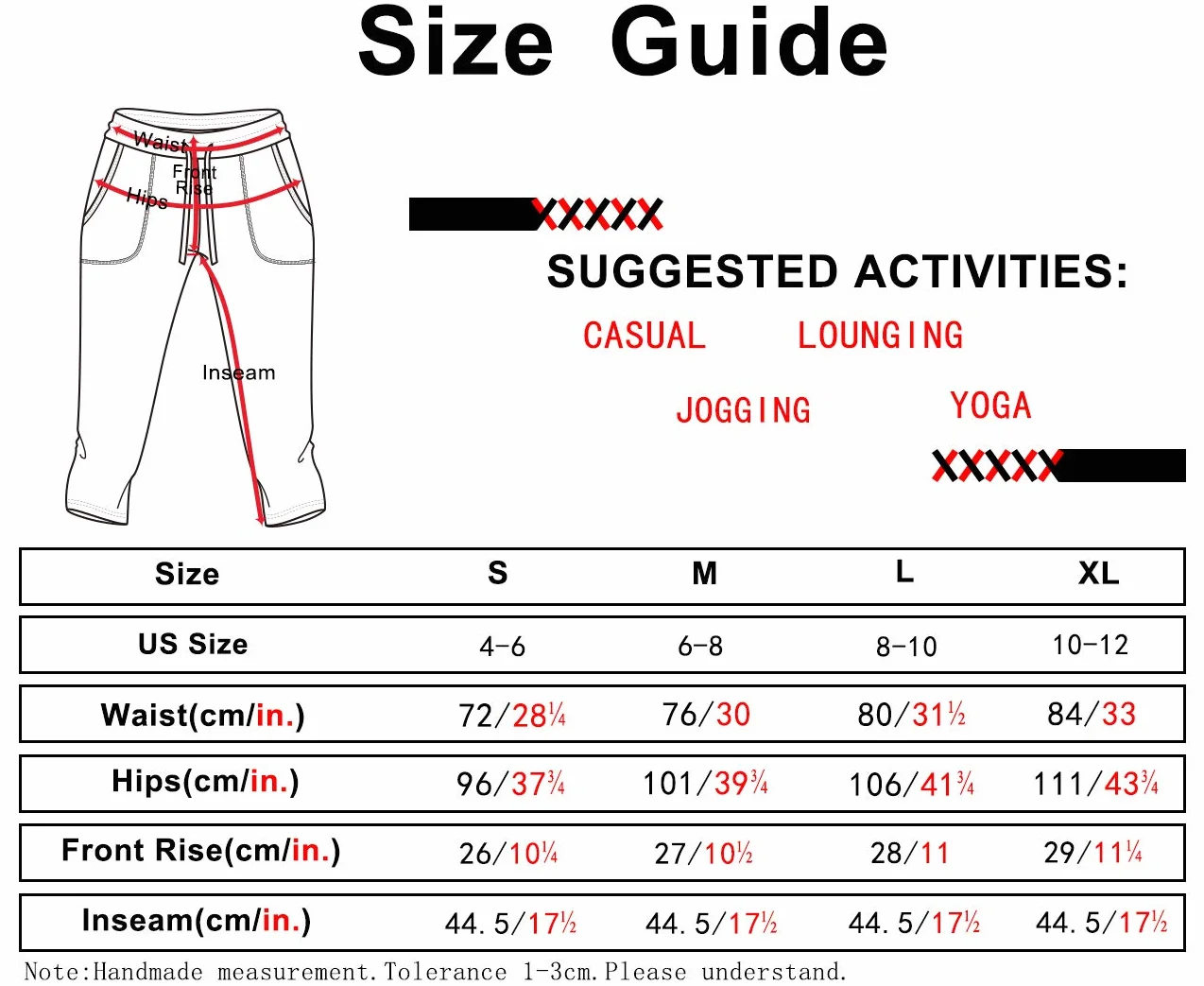 icyzone Damskie spodnie do biegania 3/4 spodnie sportowe, spodnie treningowe, proste nogawki, spodnie rekreacyjne, spodnie z kieszenią