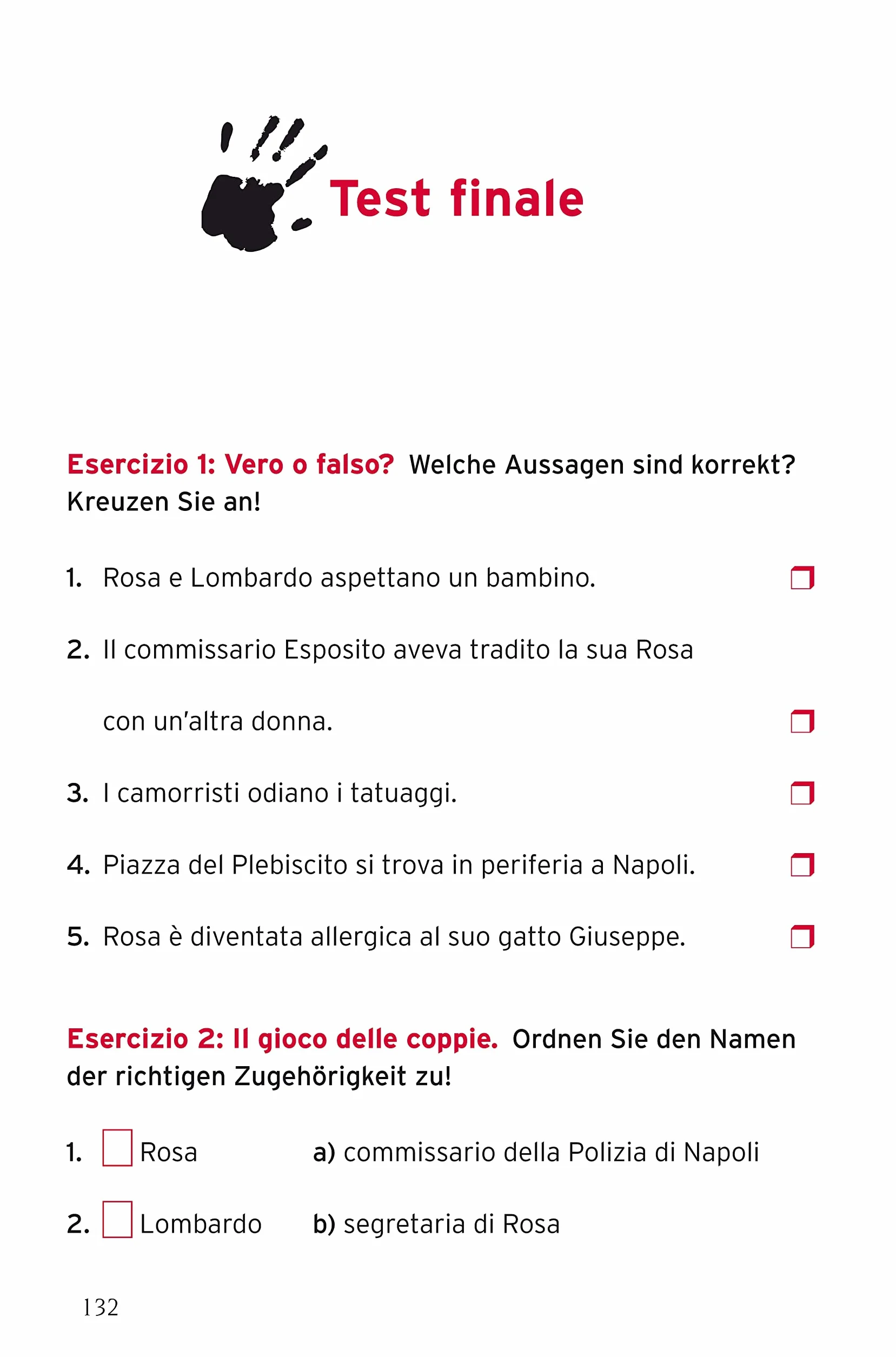 Caccia alla camorra: Italienisch B2