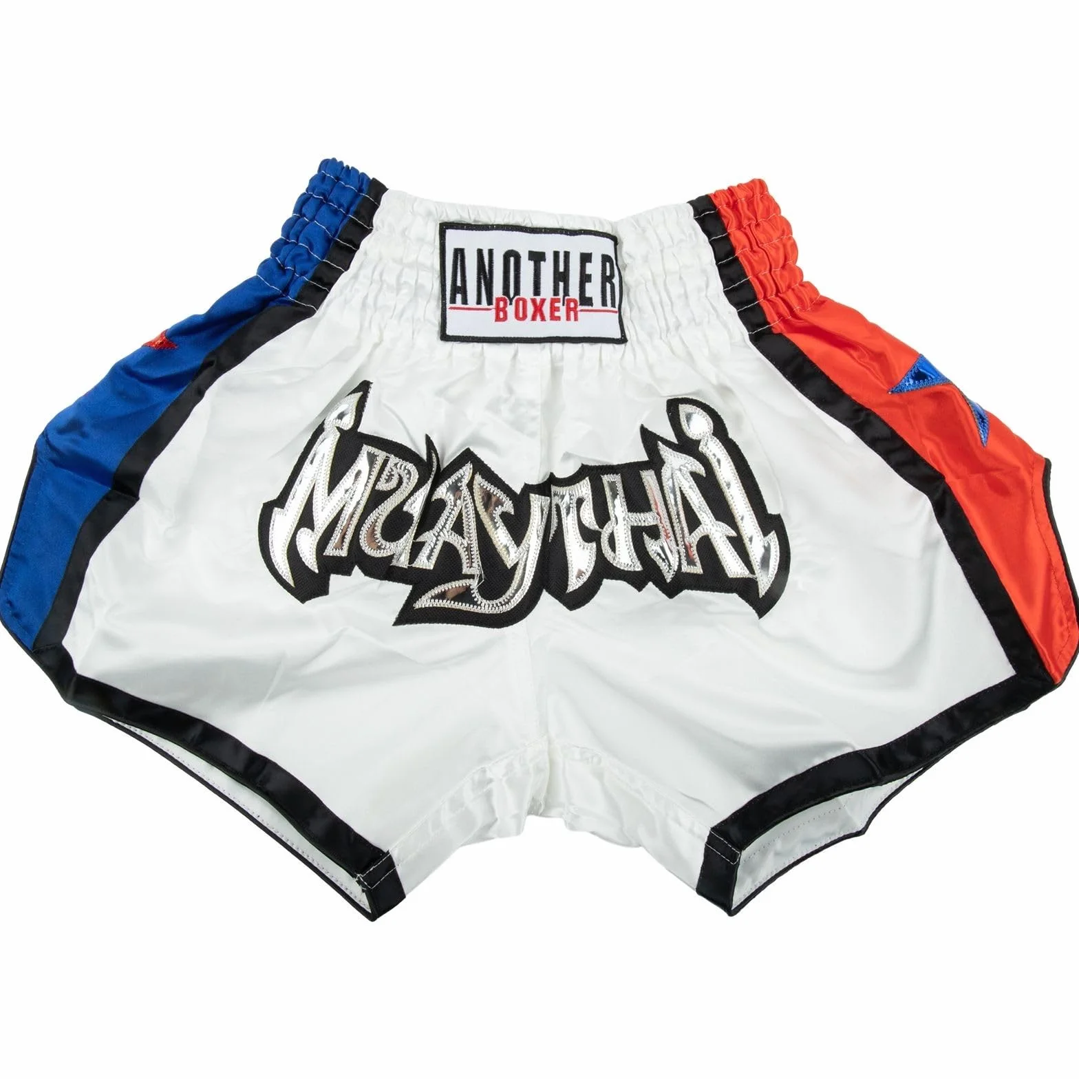 Zilimontt Unisex Muay Thai spodenki walki, sportowe spodenki z nadrukiem, do boksu muay thai, MMA, kickboxingu, spodenki MMA, odzież, klatka treningowa, walka, grappling, wojenne, M białe