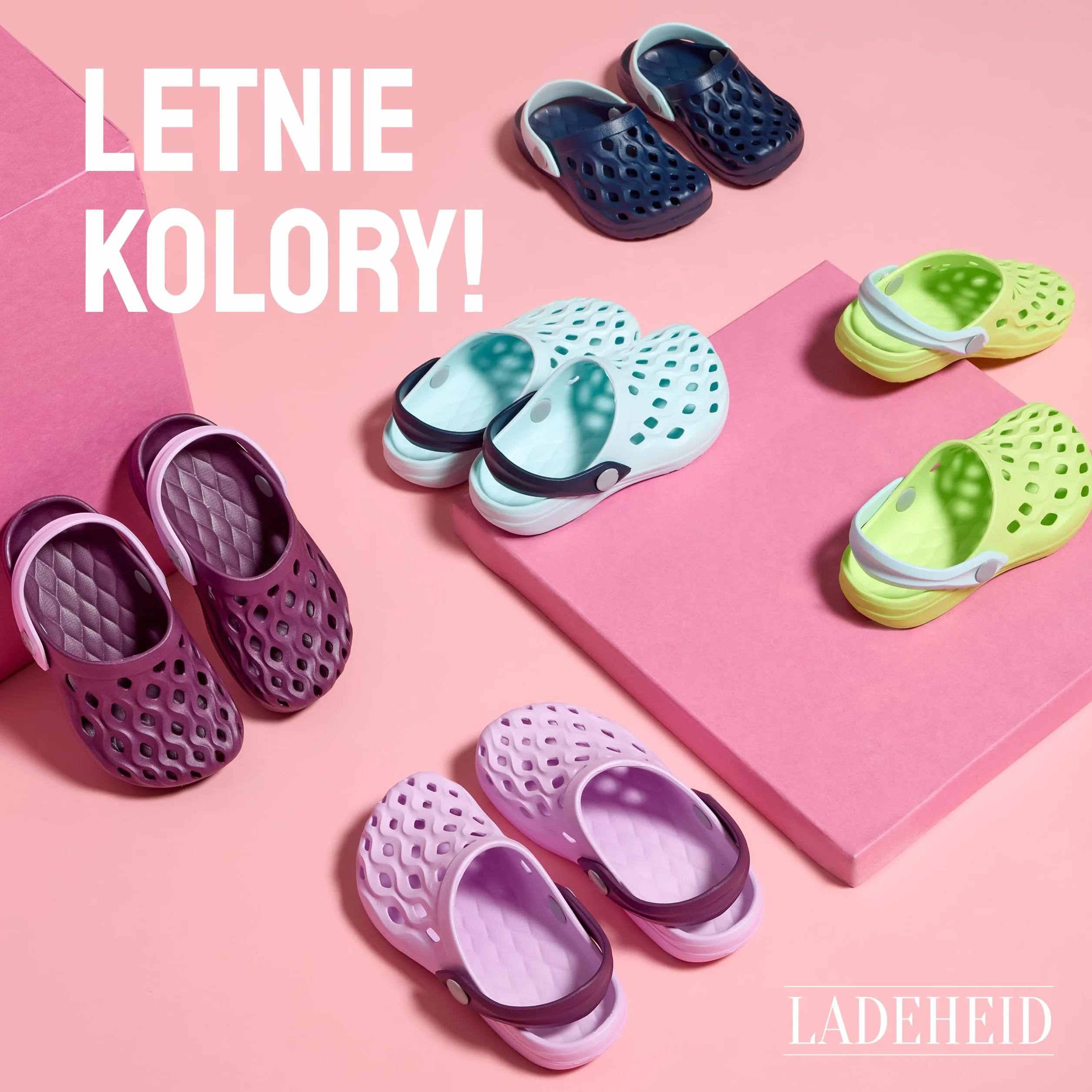 Ladeheid Dzieci Lekkie Chodaki Ogrodowe z Tworzywa EVA Buty Ogrodowe LA-CA-14