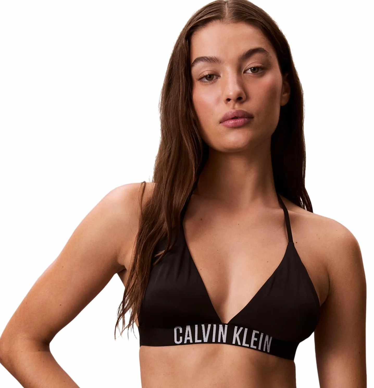 Calvin Klein Topy kąpielowe Kobiety Halter Triangle Lv00q61222 (1 w zestawie)