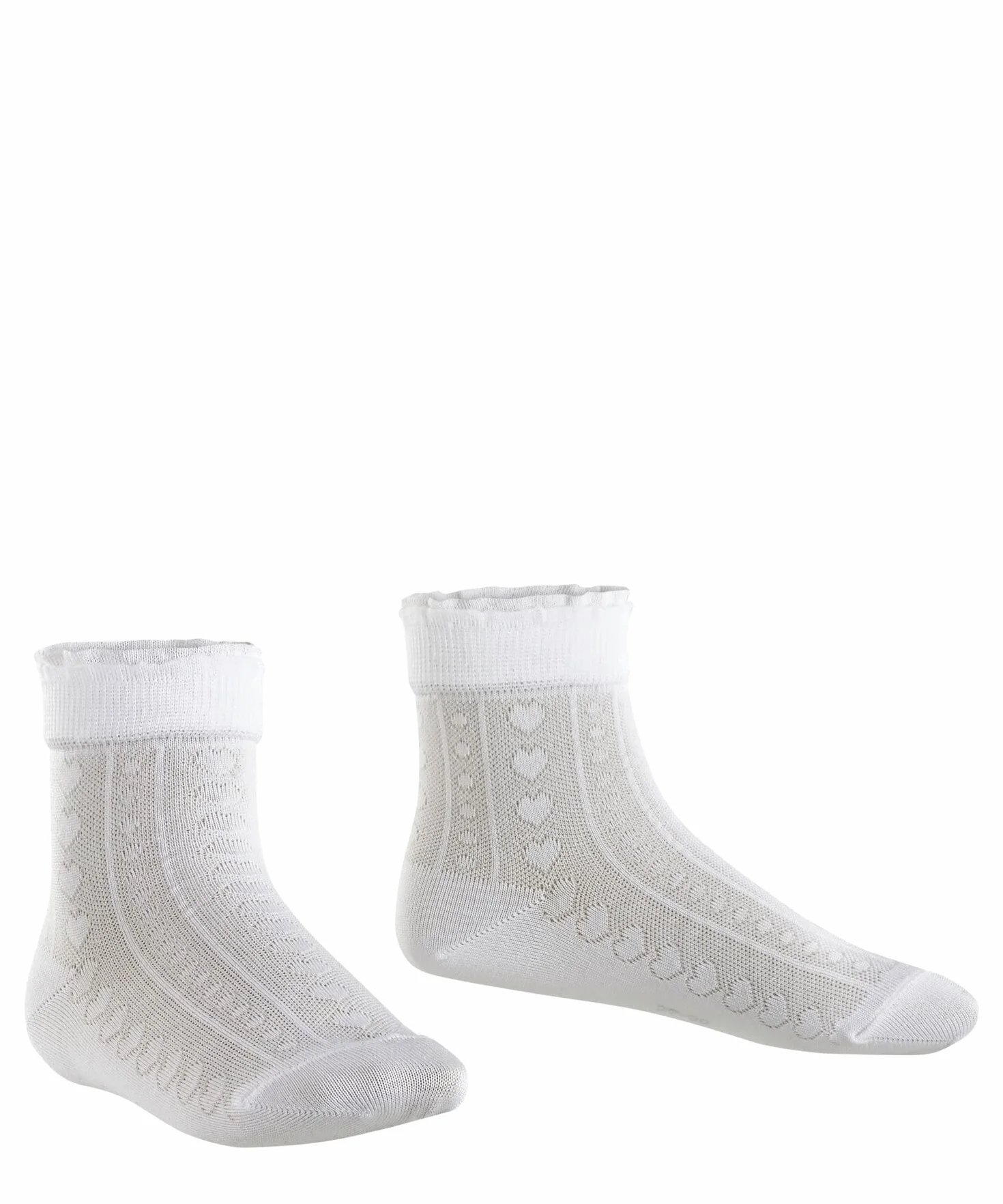 FALKE Uniseks - dzieci Romantic Net jednokolorowe oddychająca bawełna przyjazne dla skóry cienkie eleganckie z falbanką elastyczne na kostce do komunii 1 Para