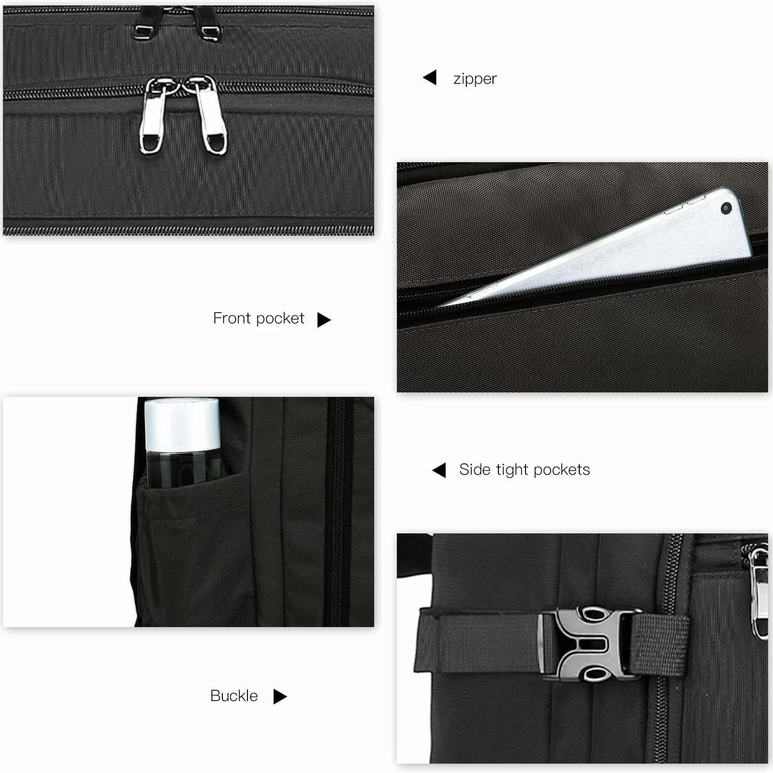 Kono Torba kabinowa 55 x 35 x 20 cm bagaż podręczny plecak podróżny torba na ramię 38 l bagaż podręczny