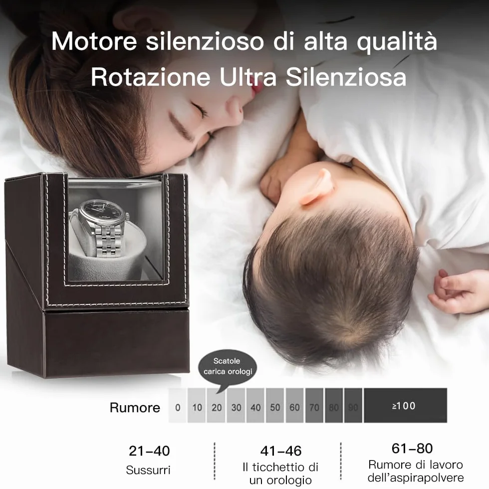 Automatyczny mechanizm zegarmistrzowski, luksusowy zegarek, obudowa zegarka z cichym silnikiem, zasilanie bateryjne lub zasilacz sieciowy, Braun-mps, Elegancki