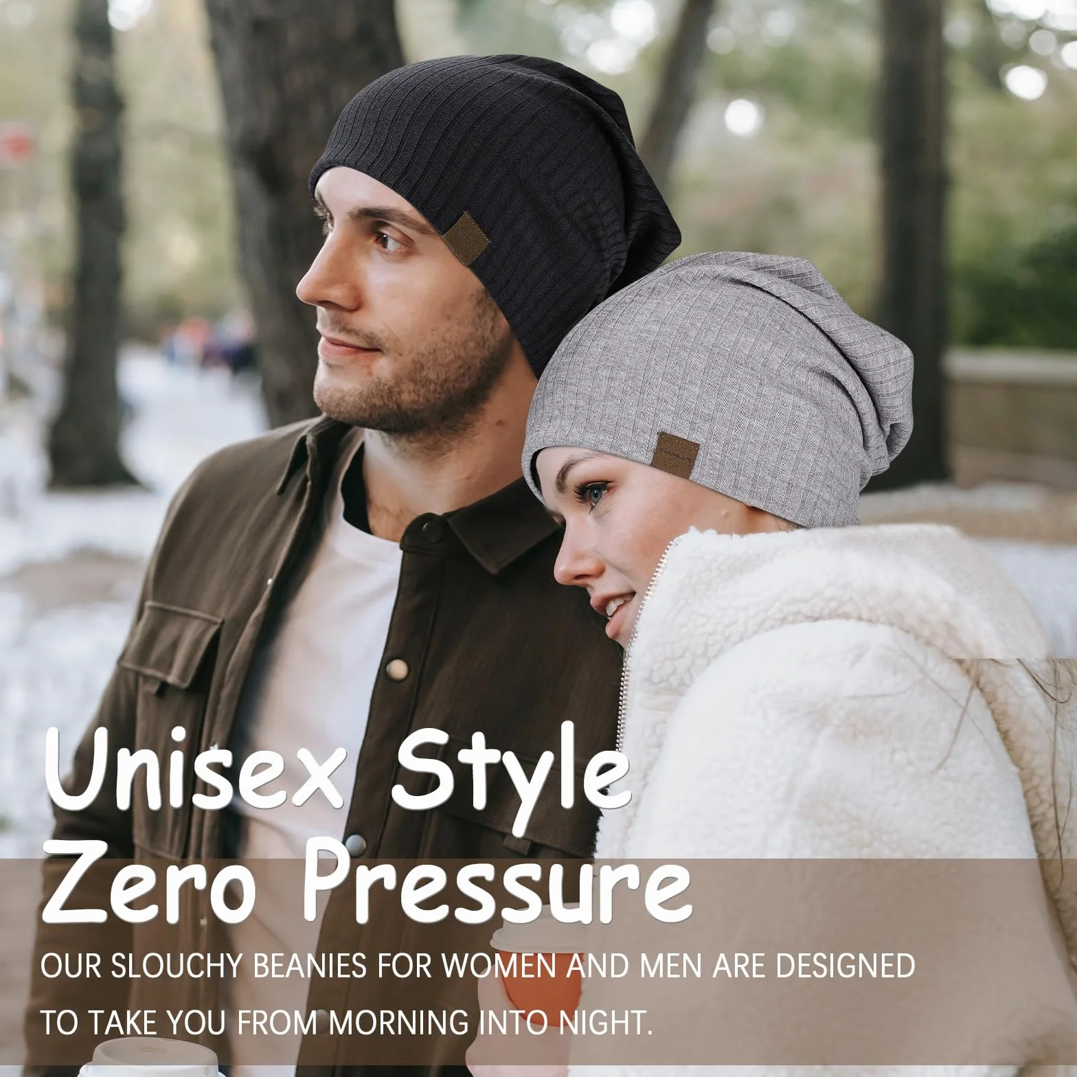 HAMUNI Slouchy beanie hip-hop miękka lekka czapka do biegania oddychająca i elastyczna czapka dla dorosłych karłowata czapka chemioterapia czapka z czaszką dla mężczyzn kobiet