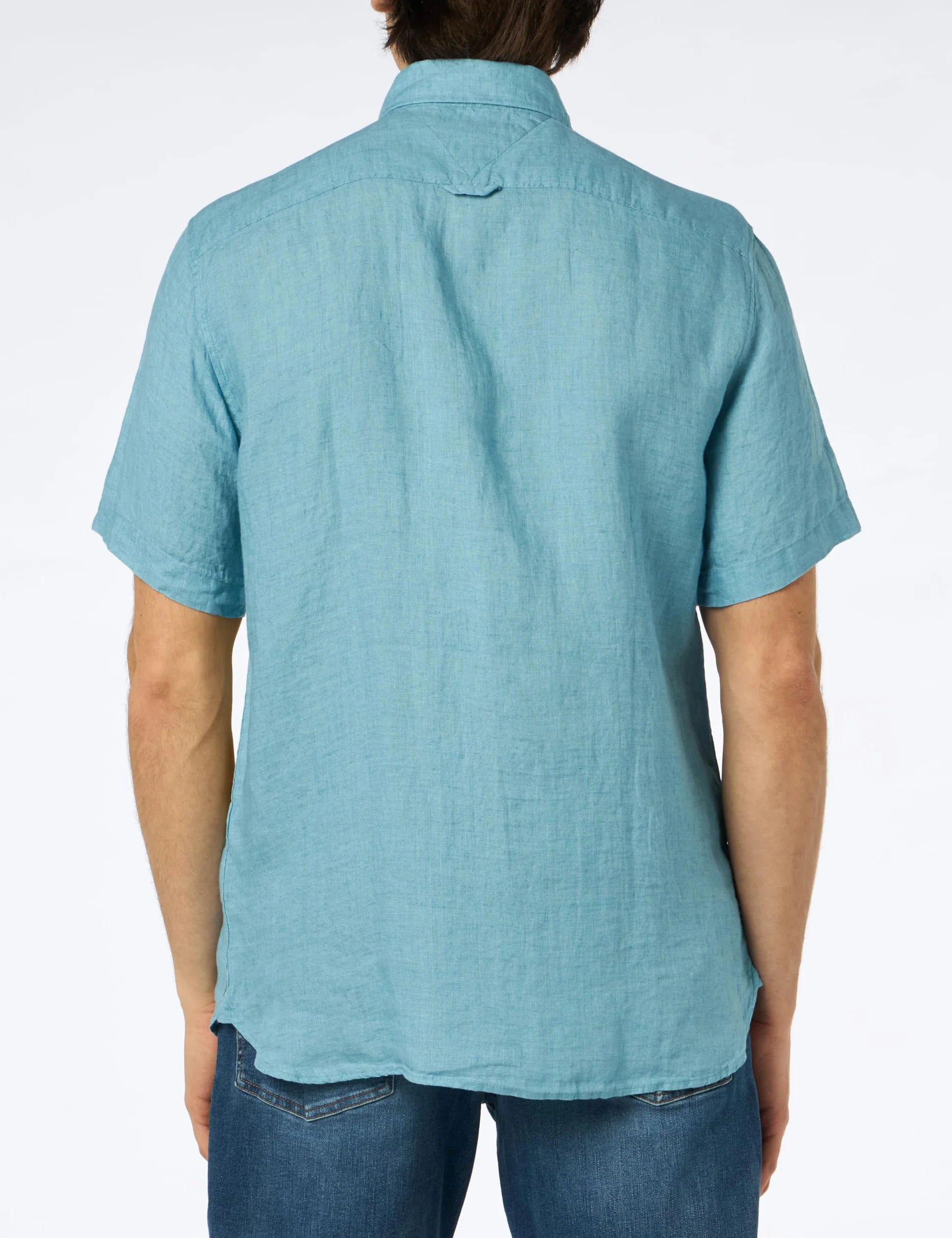 Tommy Hilfiger Koszule codzienne Mężczyźni Pigment Dyed Linen Rf Shirt S/S Mw0mw35207