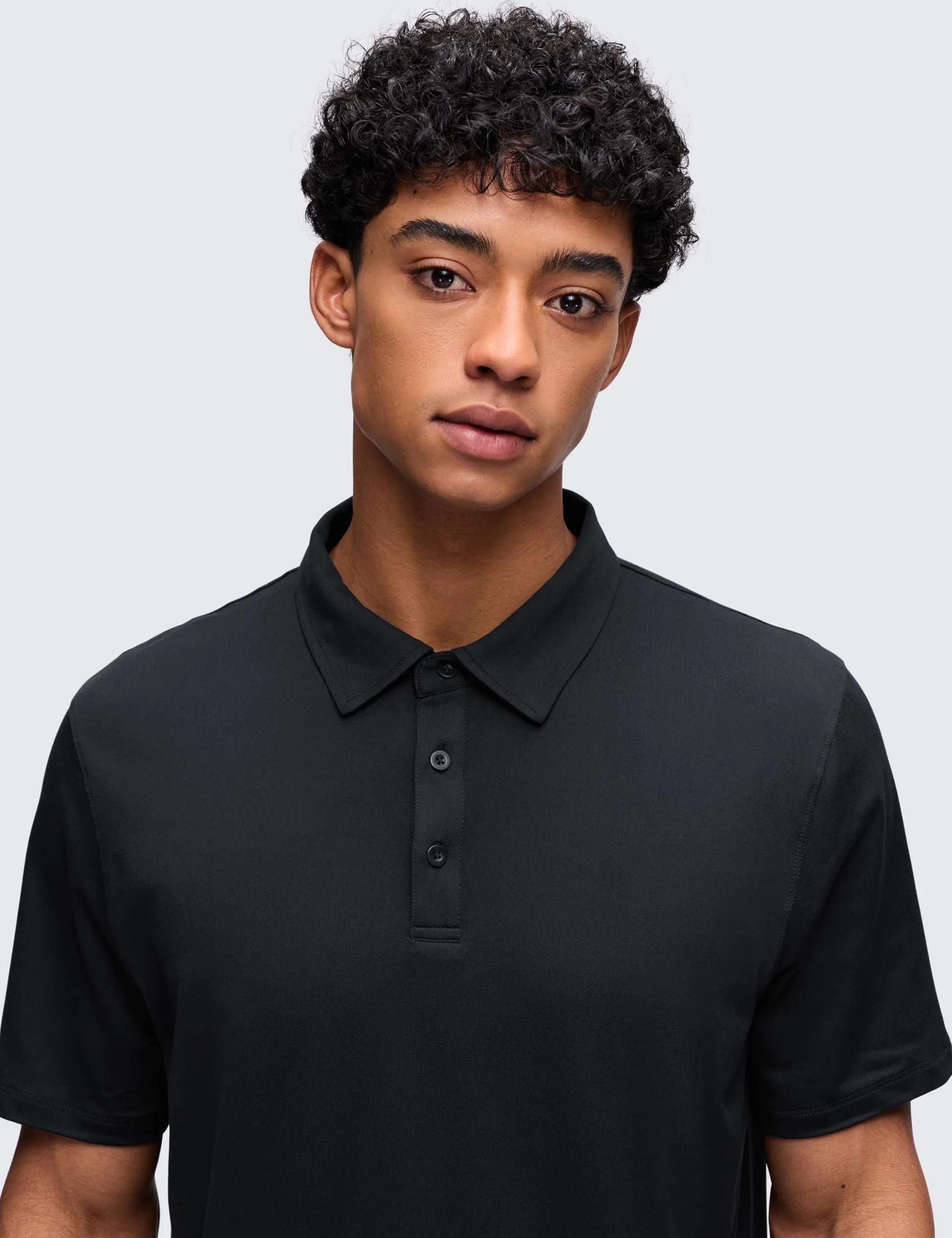 CRZ YOGA Koszulki polo Cloud Jersey dla mężczyzn - średniej grubości koszulki golfowe z krótkim rękawem miękkie sportowe casualowe koszulki