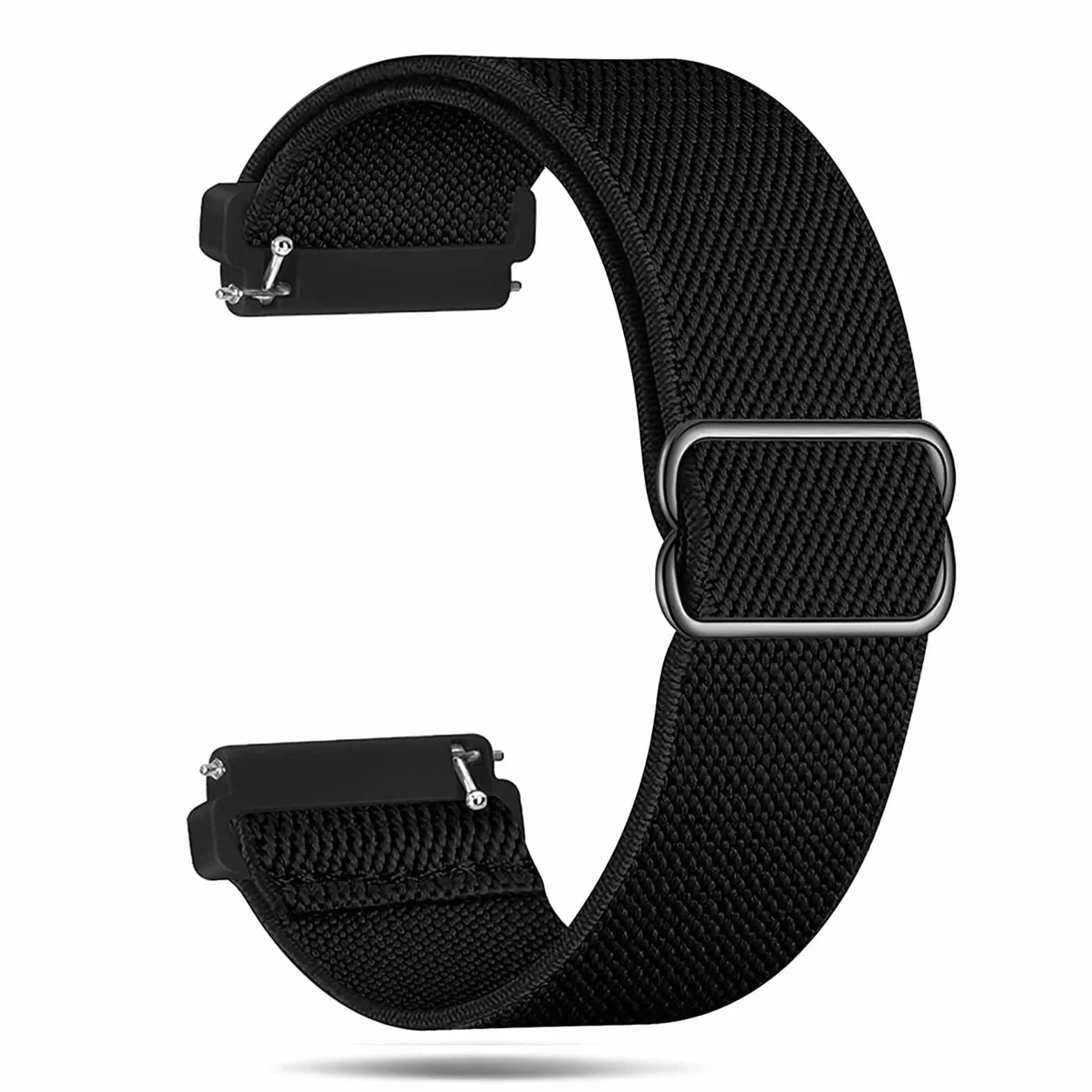 cobee Elastyczny nylonowy pasek do zegarka, nylonowy pasek sportowy o splocie 20 mm, uniwersalny pasek zastępczy do zegarka, regulowany, pleciony elastyczny pasek na nadgarstek, plecione elastyczne