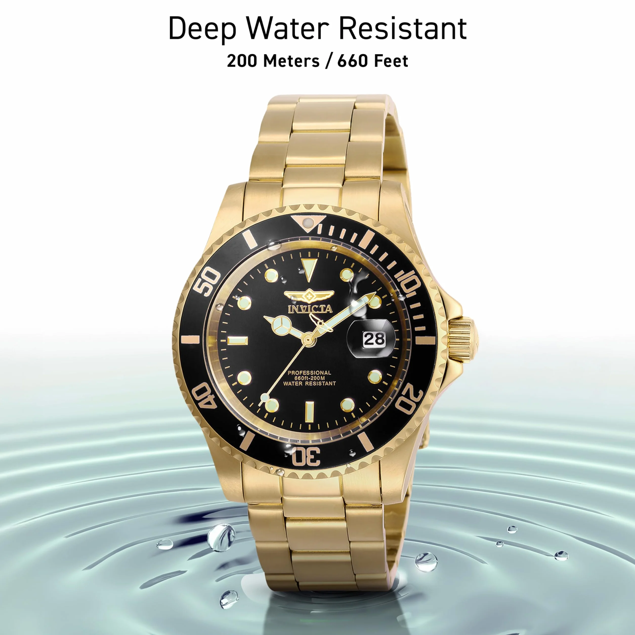 Invicta Pro Diver Męski zegarek kwarcowy ze stali nierdzewnej - 40 mm