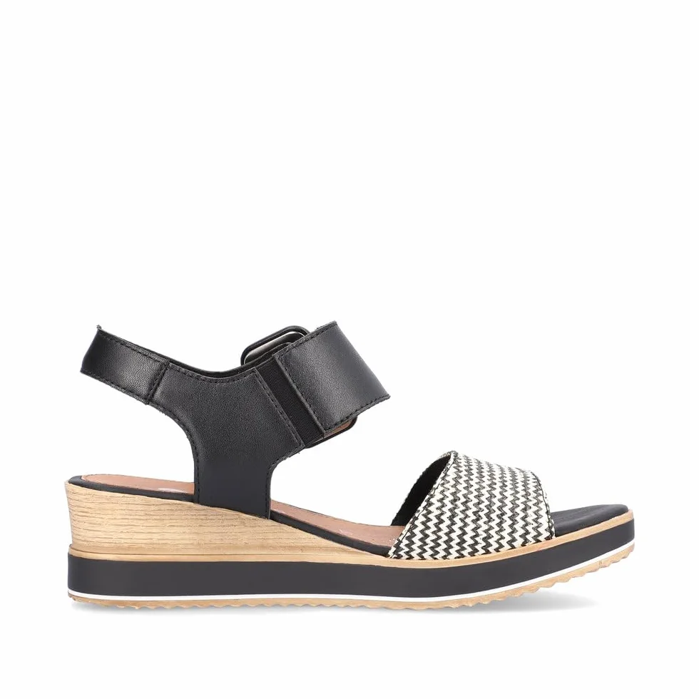 Remonte D6453 - Sandały klinowe. Kobiety