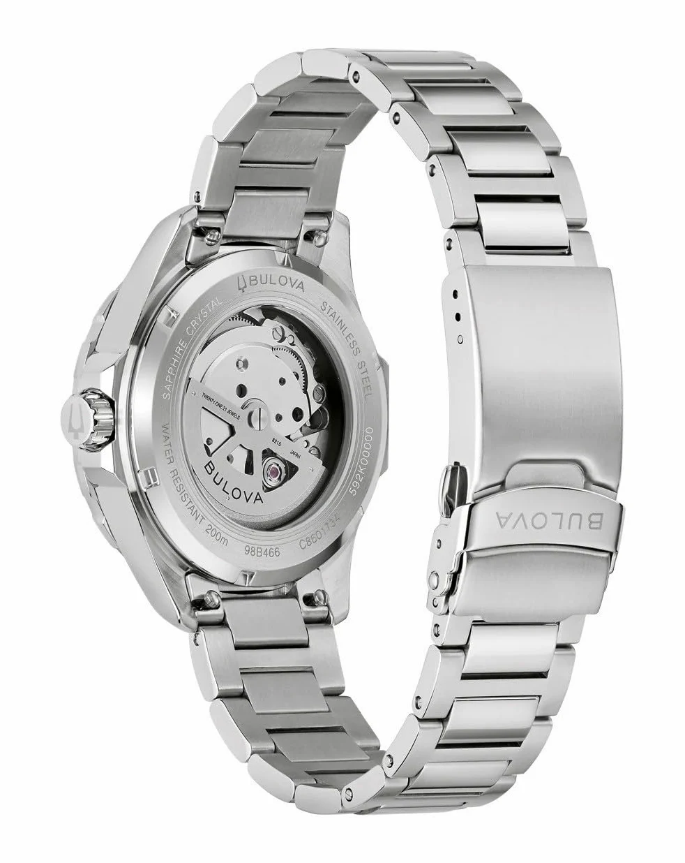 Bulova Męski analogowy automatyczny zegarek na rękę Marine Star Series B