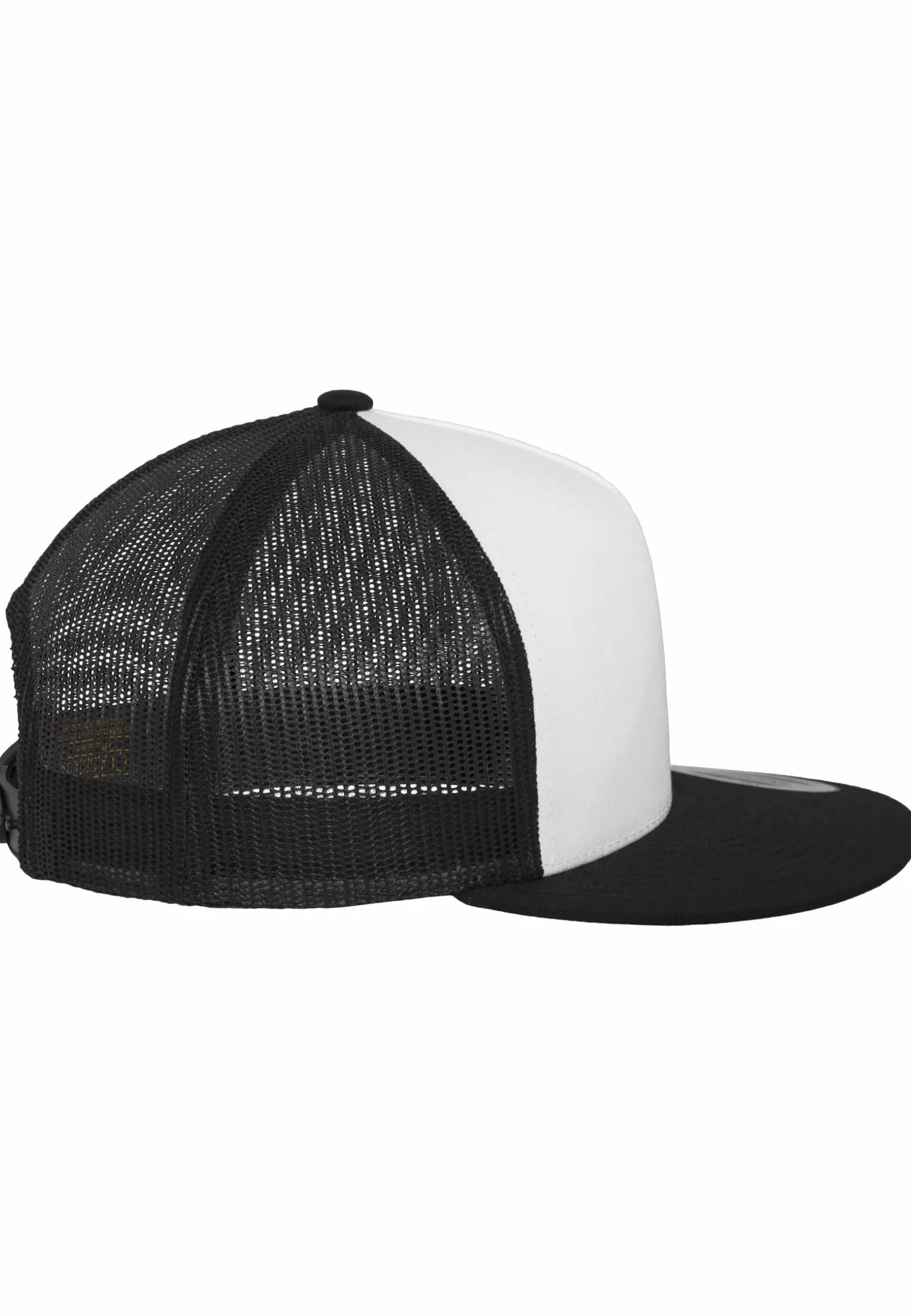 Flexfit Unisex Classic Trucker Cap, czapka damska i męska, dostępna w 4 kolorach, rozmiar uniwersalny, Blk/Wht/Blk, Rozmiar uniwersalny