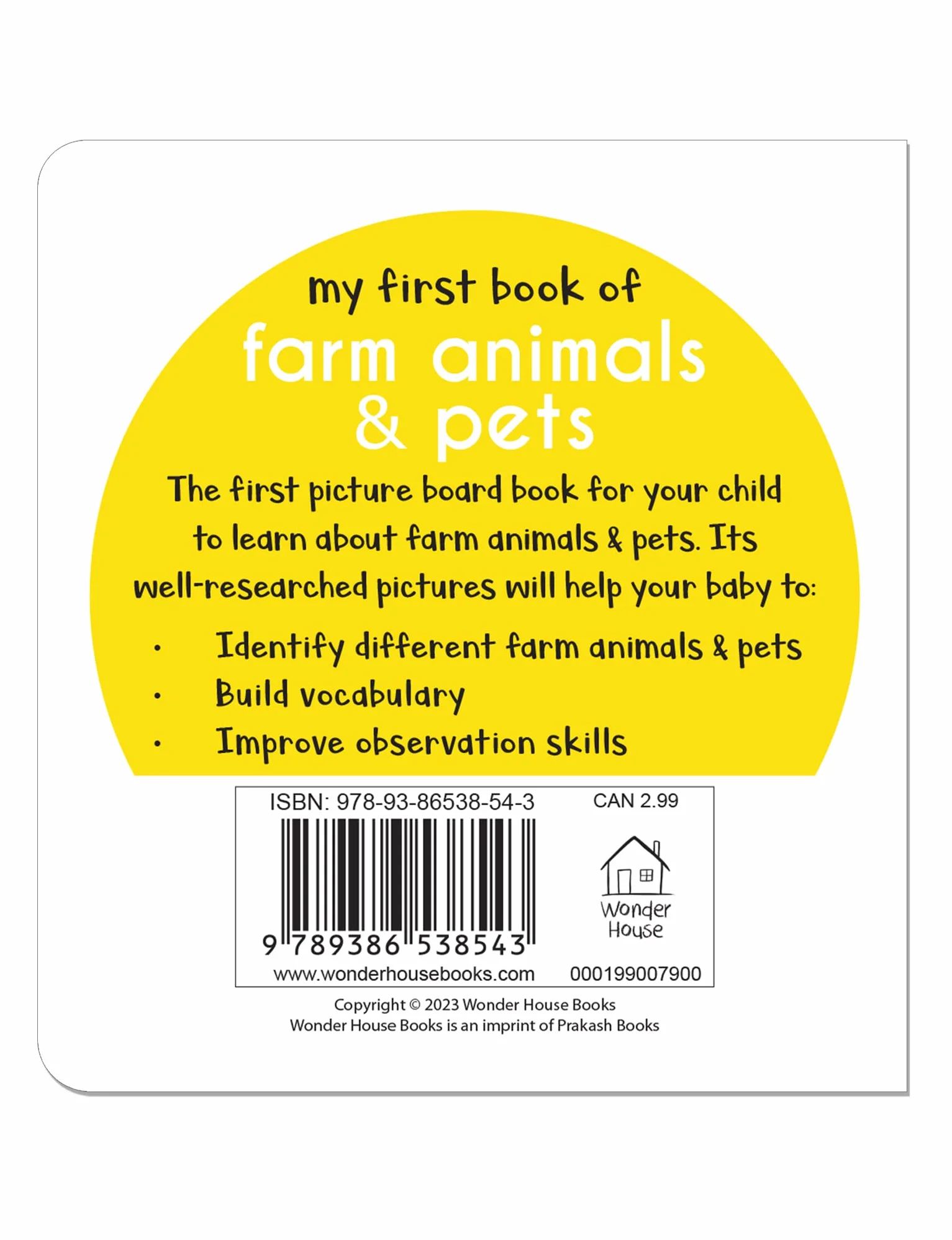 My First Book of Farm Animals & Pets: First Board Book