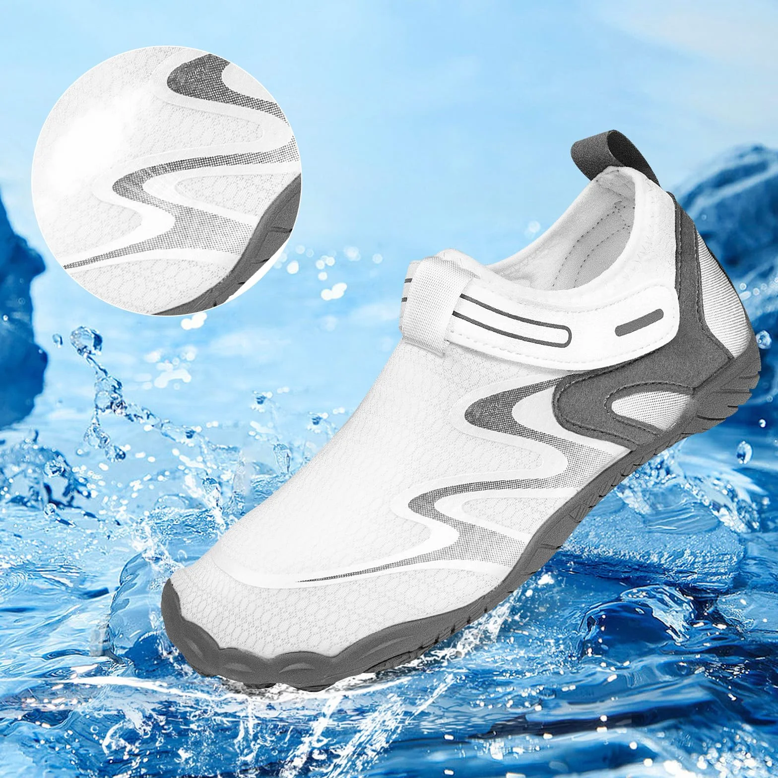 Damskie buty do wody, plażowe, do pływania, fitnessu, lekkie buty sportowe, buty halowe