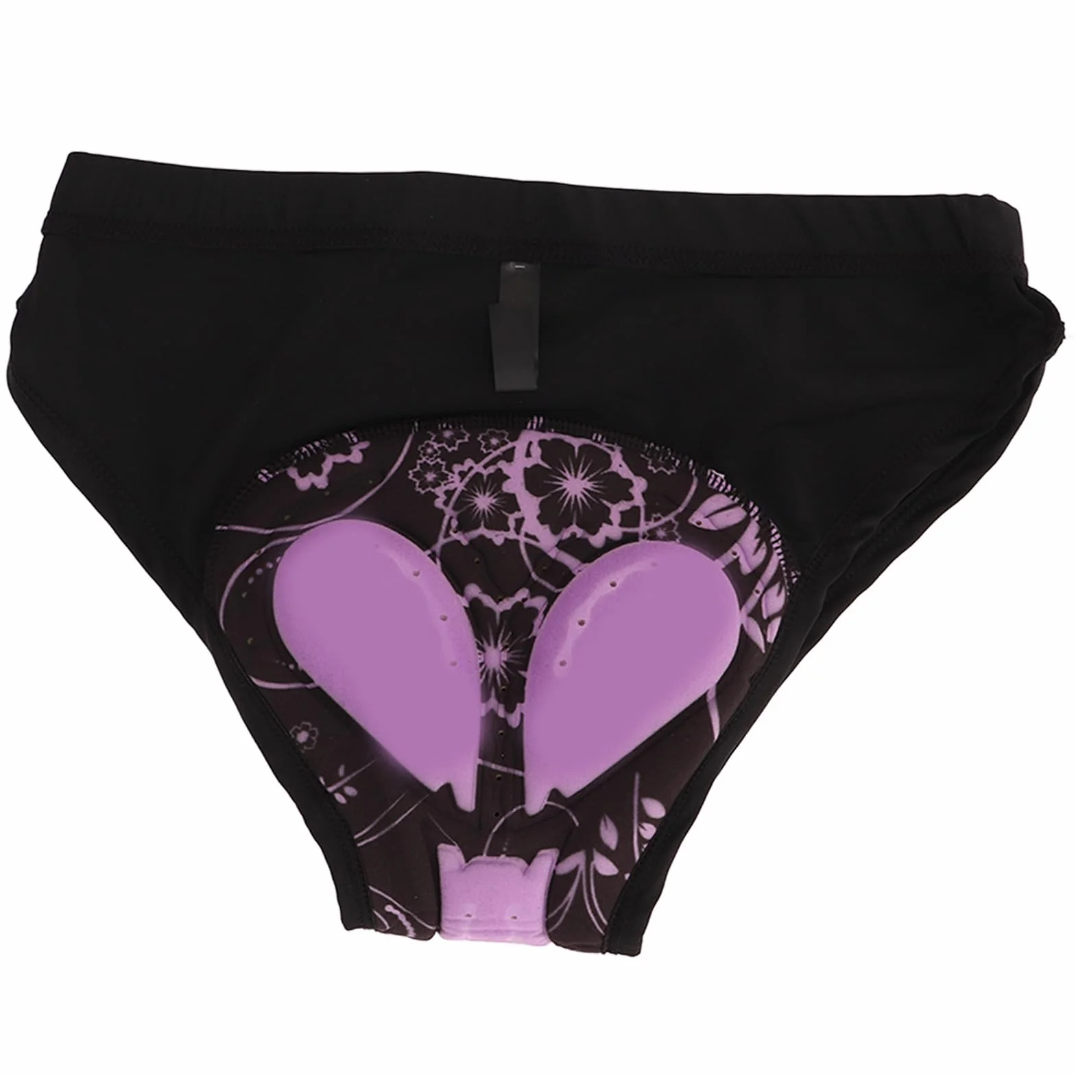 Oddychająca Damska Bielizna Rowerowa z amortyzacją 3D Wyściełane Spodenki Rowerowe Bielizna Czarna (2XL)