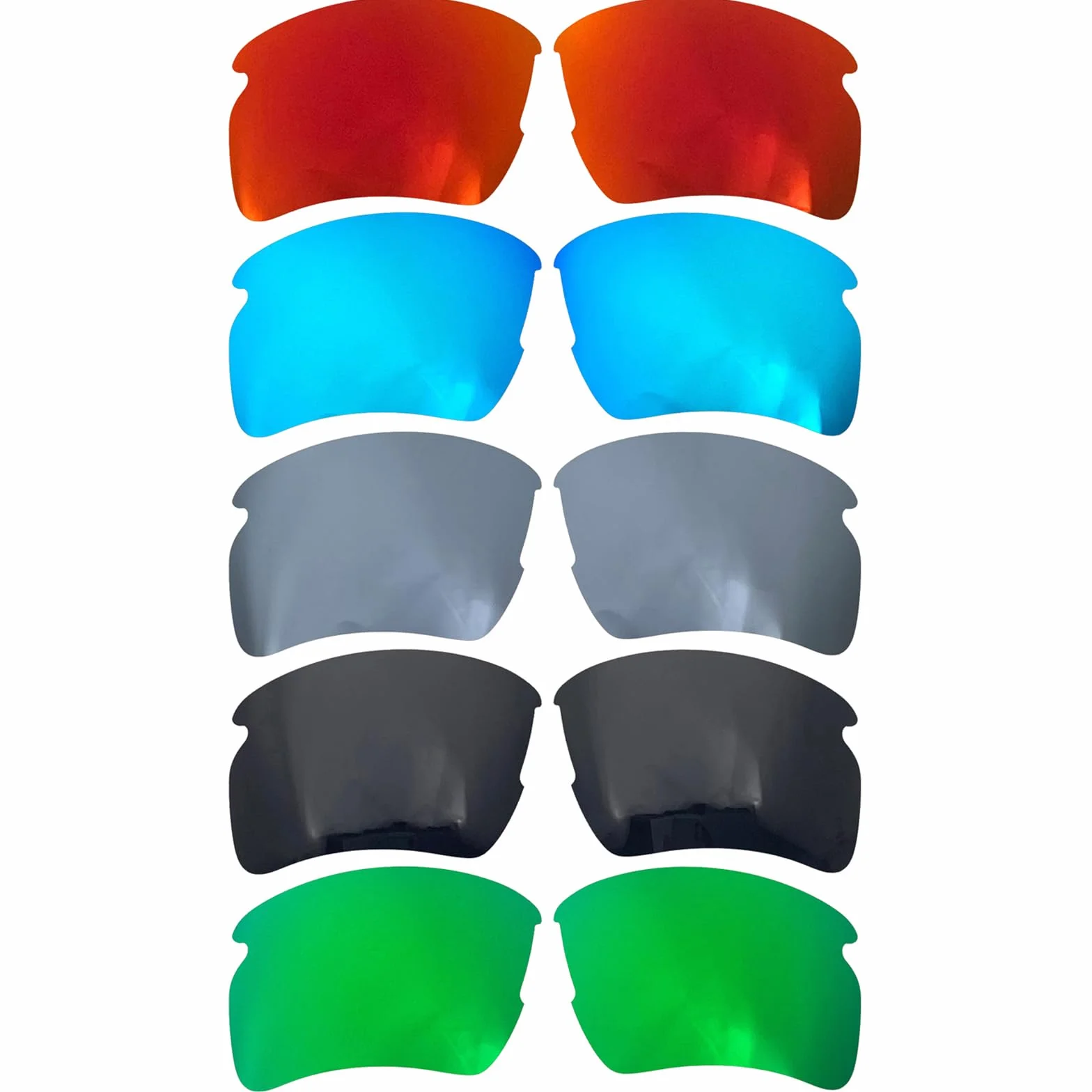 Zapasowe soczewki do Oakley Flak 2.0 XL 9188 (ciemnoczerwone)
