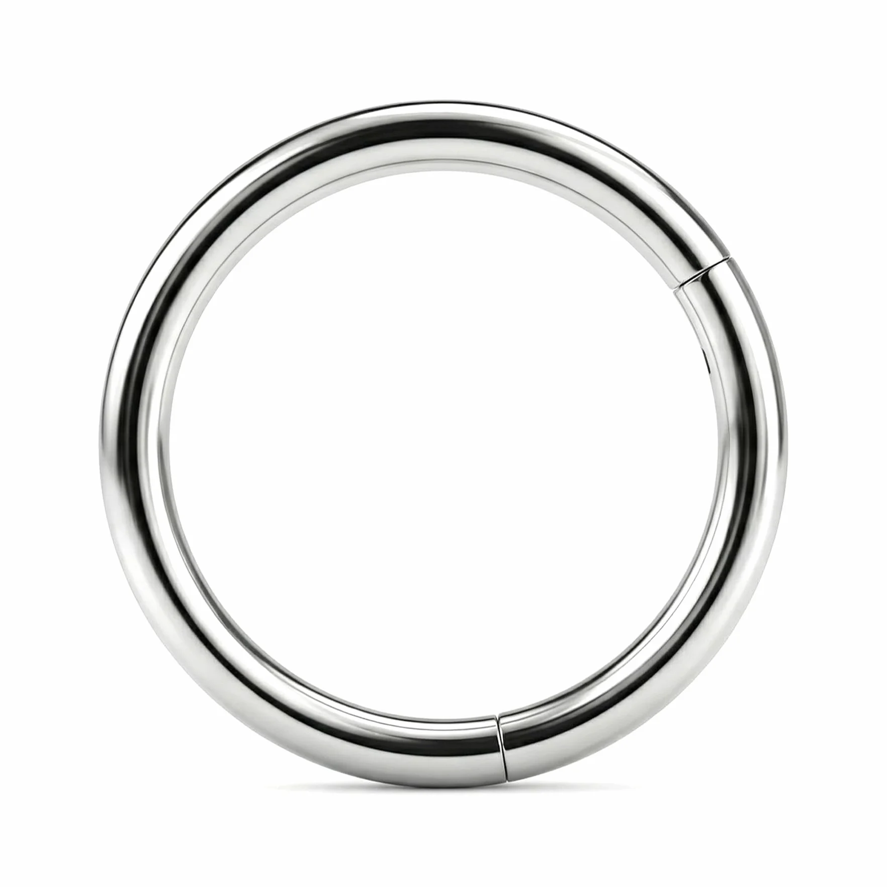 LAURITAMI Tytanowa obręcz do nosa 20G 18G 16G 14G stop tytanu na zawiasach clicker - kolczyk do nosa, biżuteria do przegrody nosowej, helix, chrząstka, tragus, stokrotka, wargi, biżuteria, 6/8/10/12