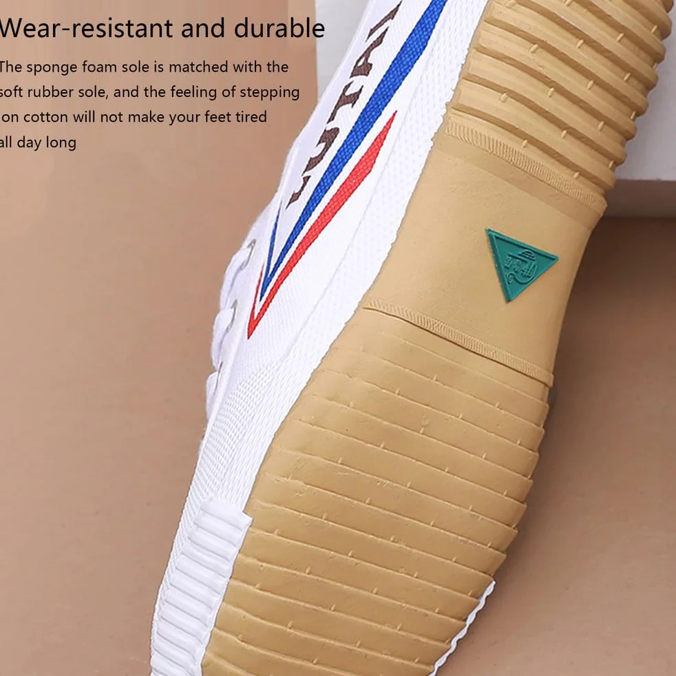 Buty do sztuk walki Unisex Tai-Chi Sneakers Shaolin Monk Buty do sztuk walki Moda Qigong Trainerss,White,40 EU