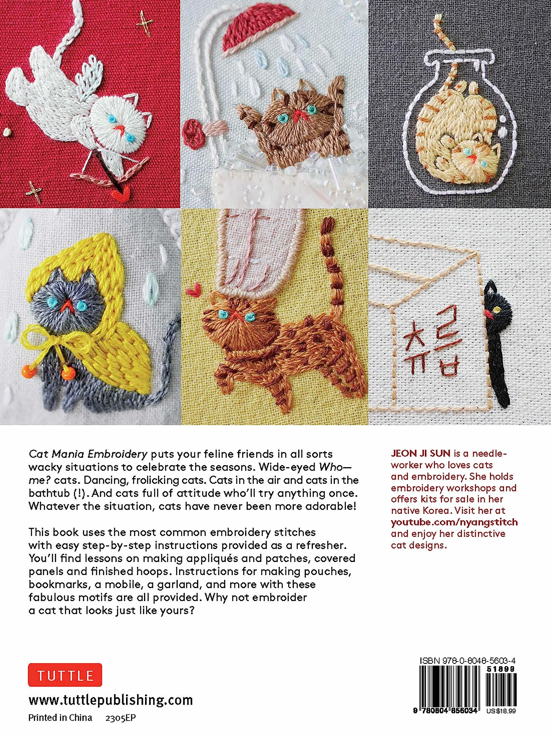 Cat Mania Embroidery: Zany and Fun Feline Motifs