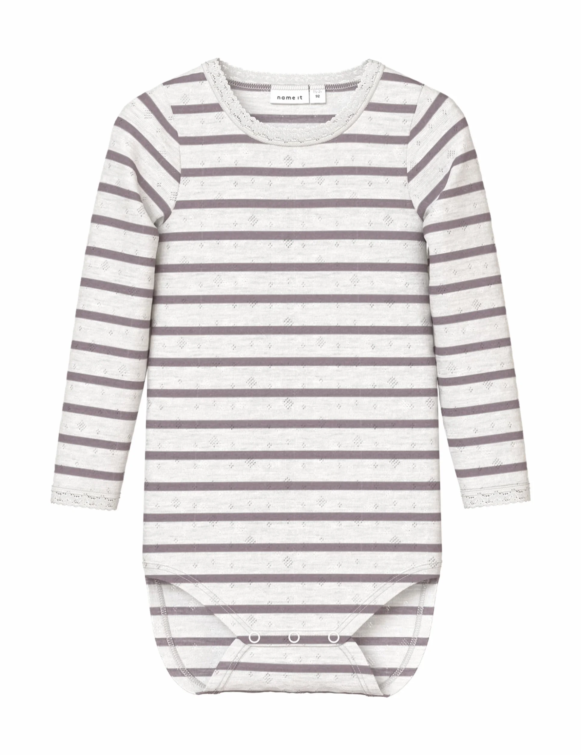 NAME IT Body z długim rękawem Dziewczynki Nmfwang Wool Needle Ls Body Noos