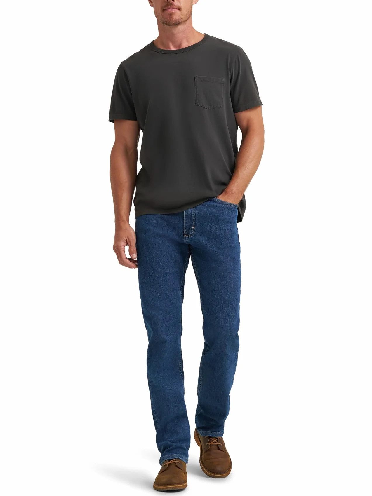Wrangler Authentics Big & Tall Klasyczne Dżinsy Z Wygodnym Talią - prosty Mężczyźni