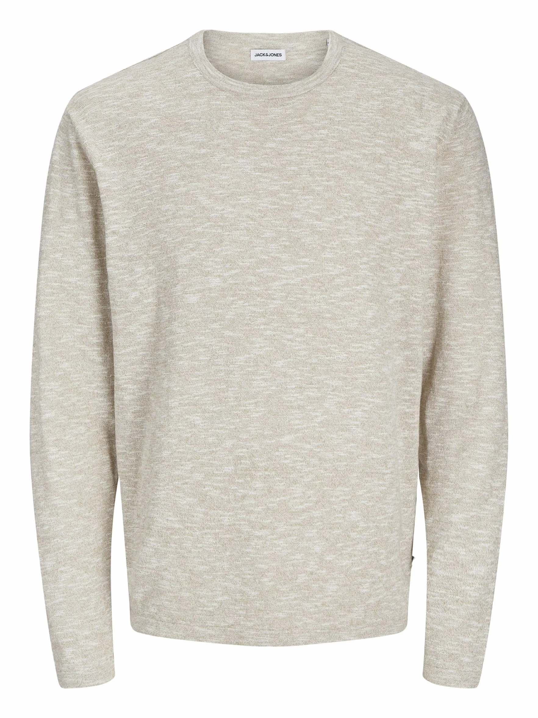 Jack & Jones YJESUMMER Knit Crew Neck SN, Crockery/Szczegóły: W. White, M