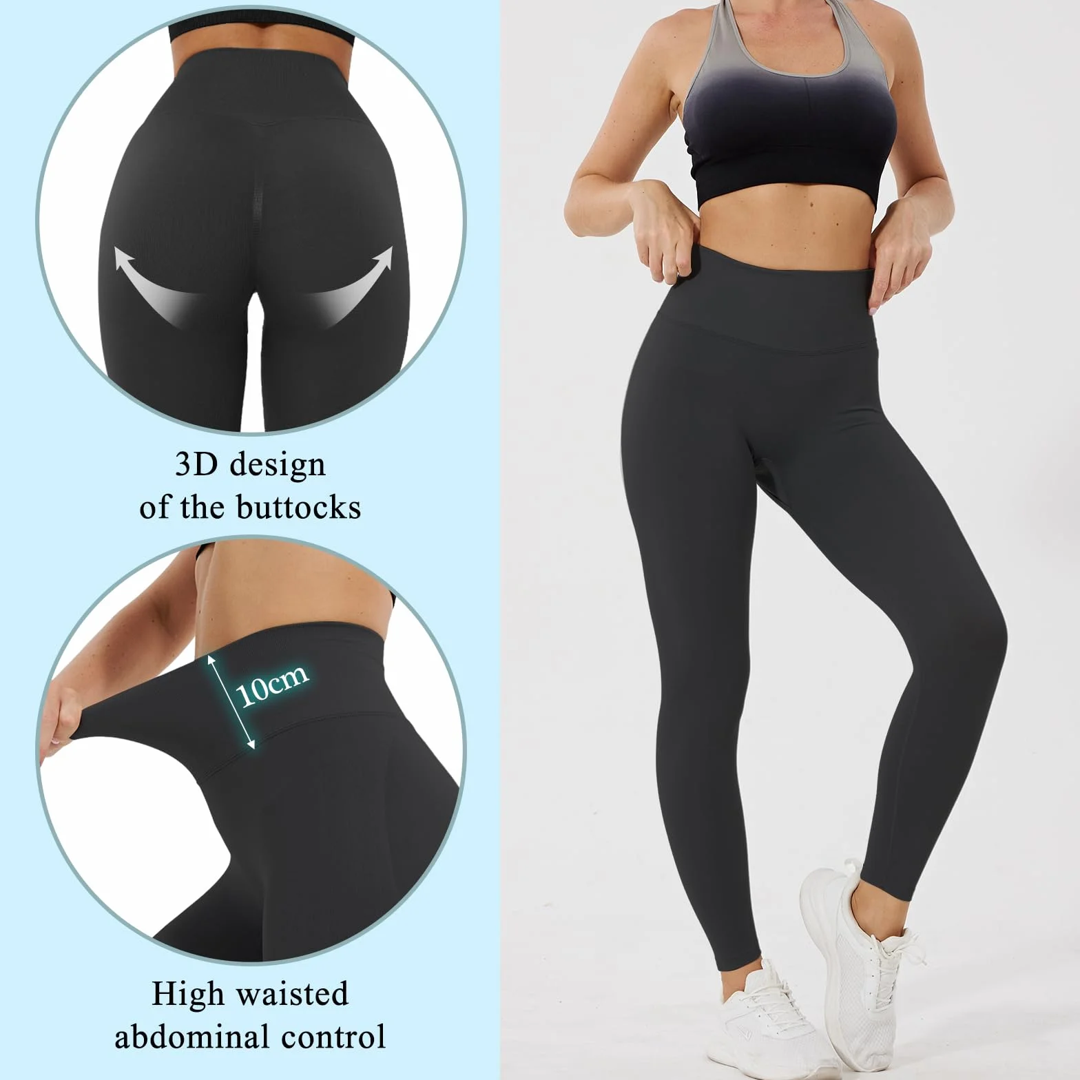Booty Scrunch Butt sportowe legginsy damskie na siłownię, push up, wysoka talia, spodnie do jogi, nieprzejrzyste, bezszwowe, sportowe spodnie do fitnessu, joggingu, treningu