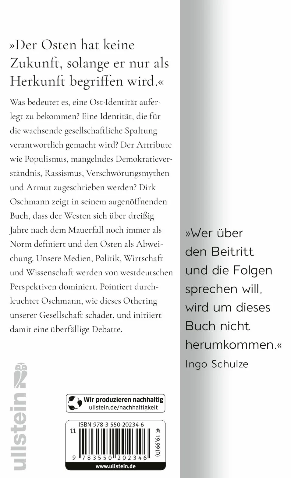 Der Osten: eine westdeutsche Erfindung: Wie die Konstruktion des Ostens unsere Gesellschaft spaltet