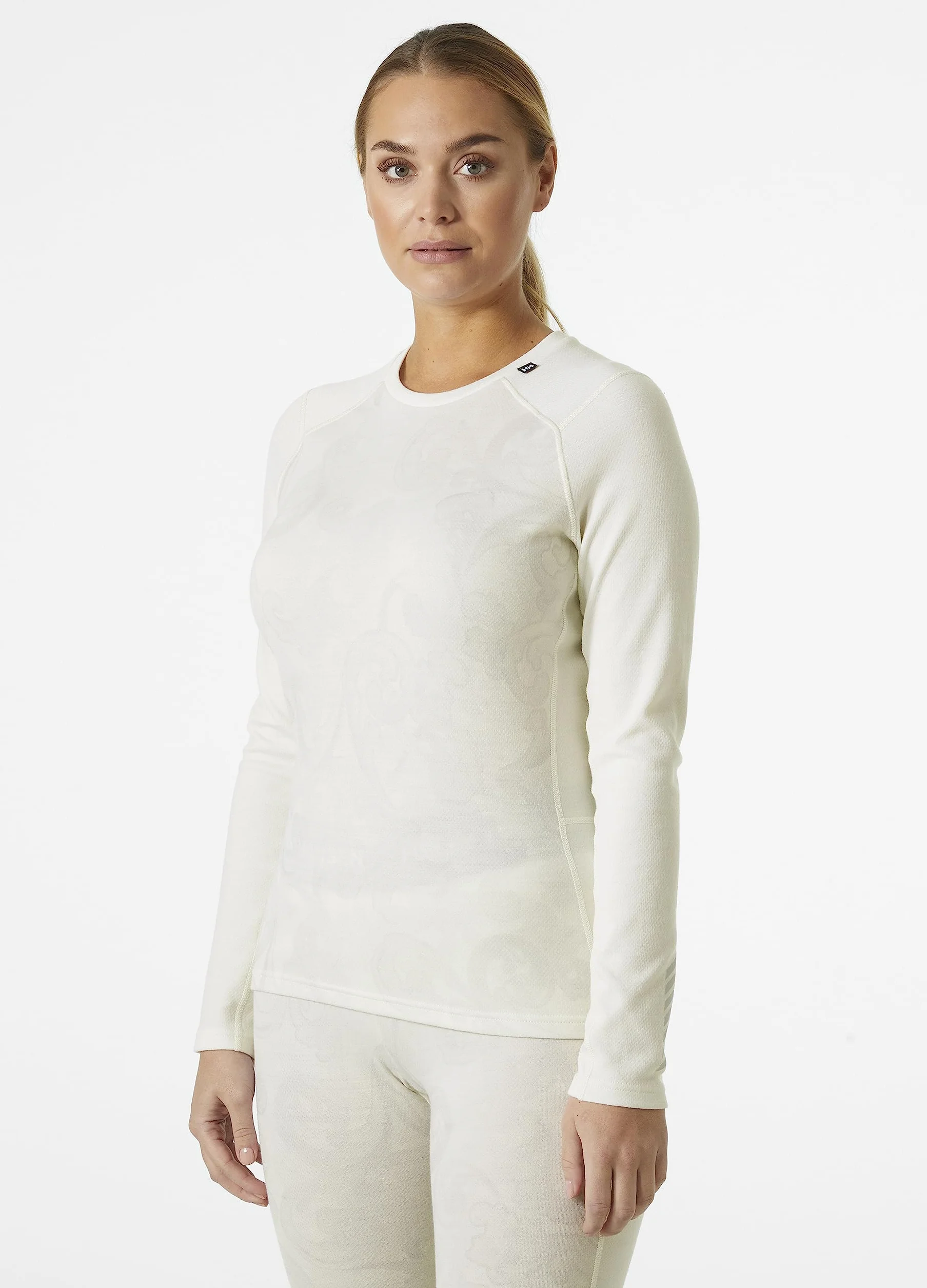 Helly Hansen Damska warstwa podstawowa LIFA Merino Midweight Graphic Crew