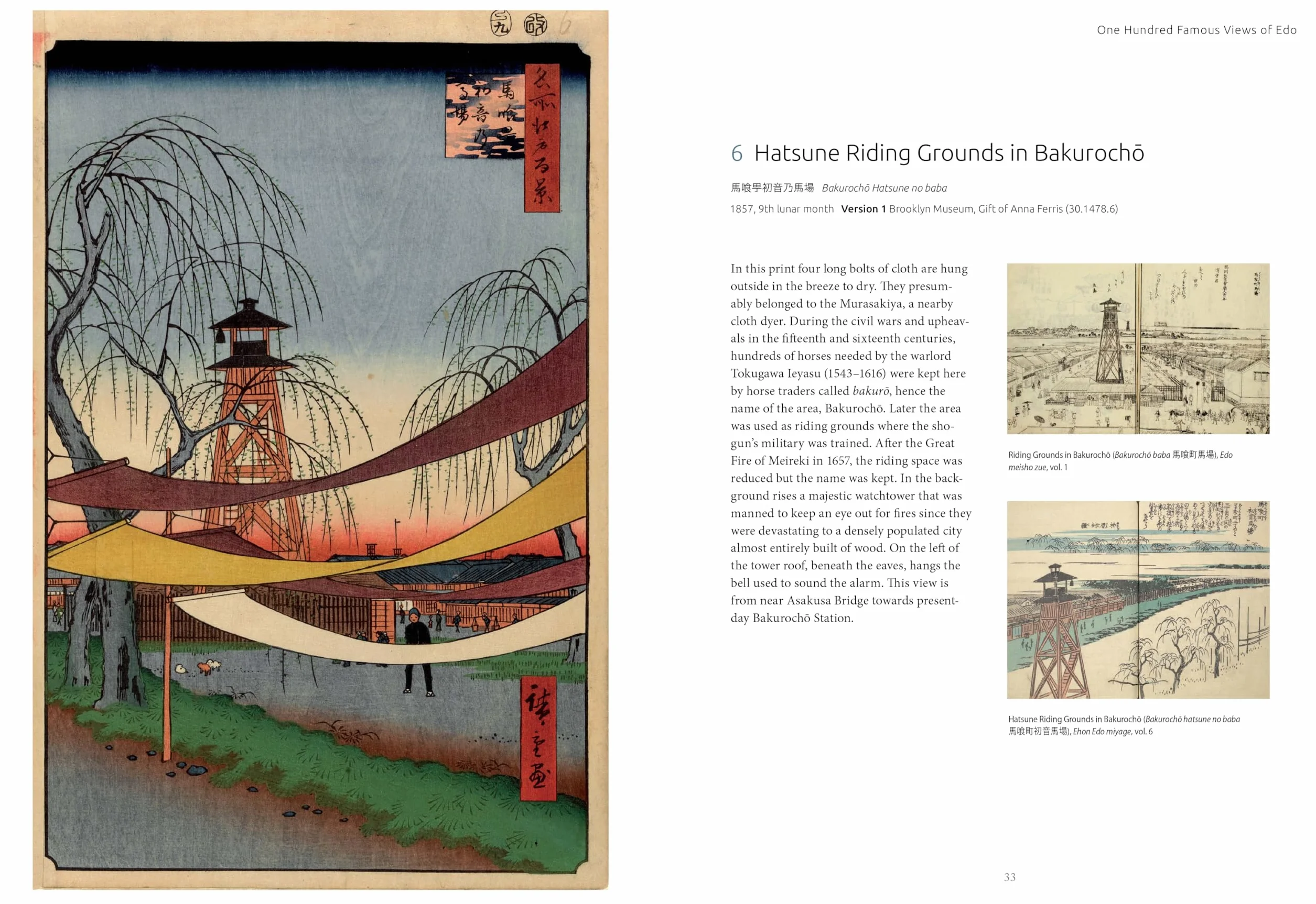 Hiroshige's One Hundred Famous Views of Edo /anglais: The Definitive Collector's Edition (Woodblock Prints)
