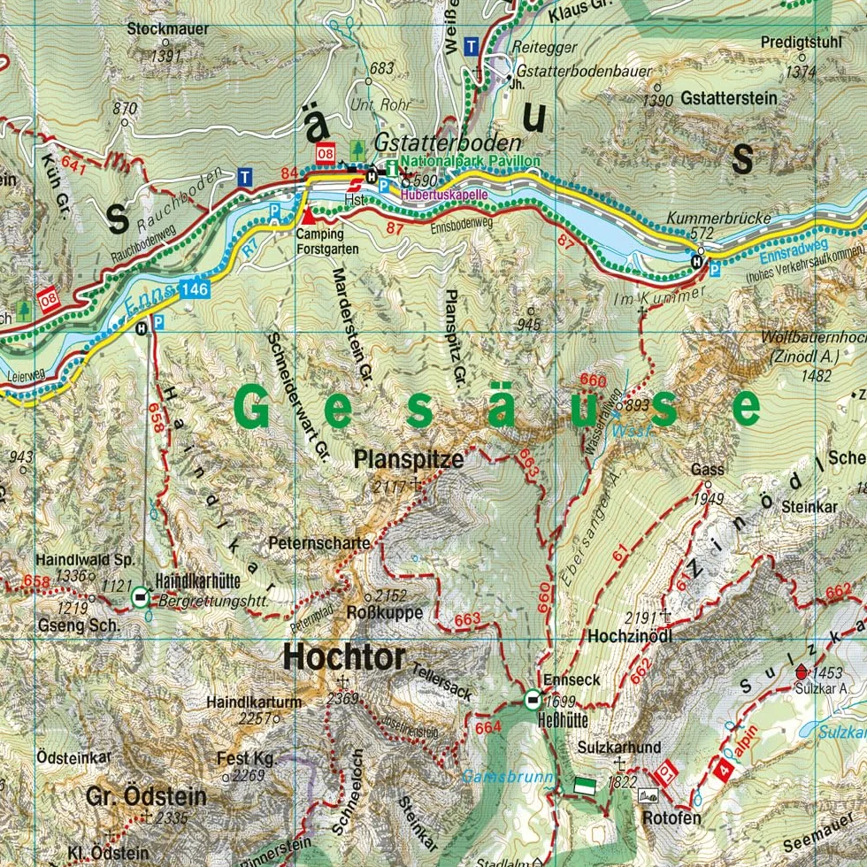 NATIONALPARK GESAUSE ADMONT: Serie Wandern + Freizeit spezial. Ortsregister: WK 5062