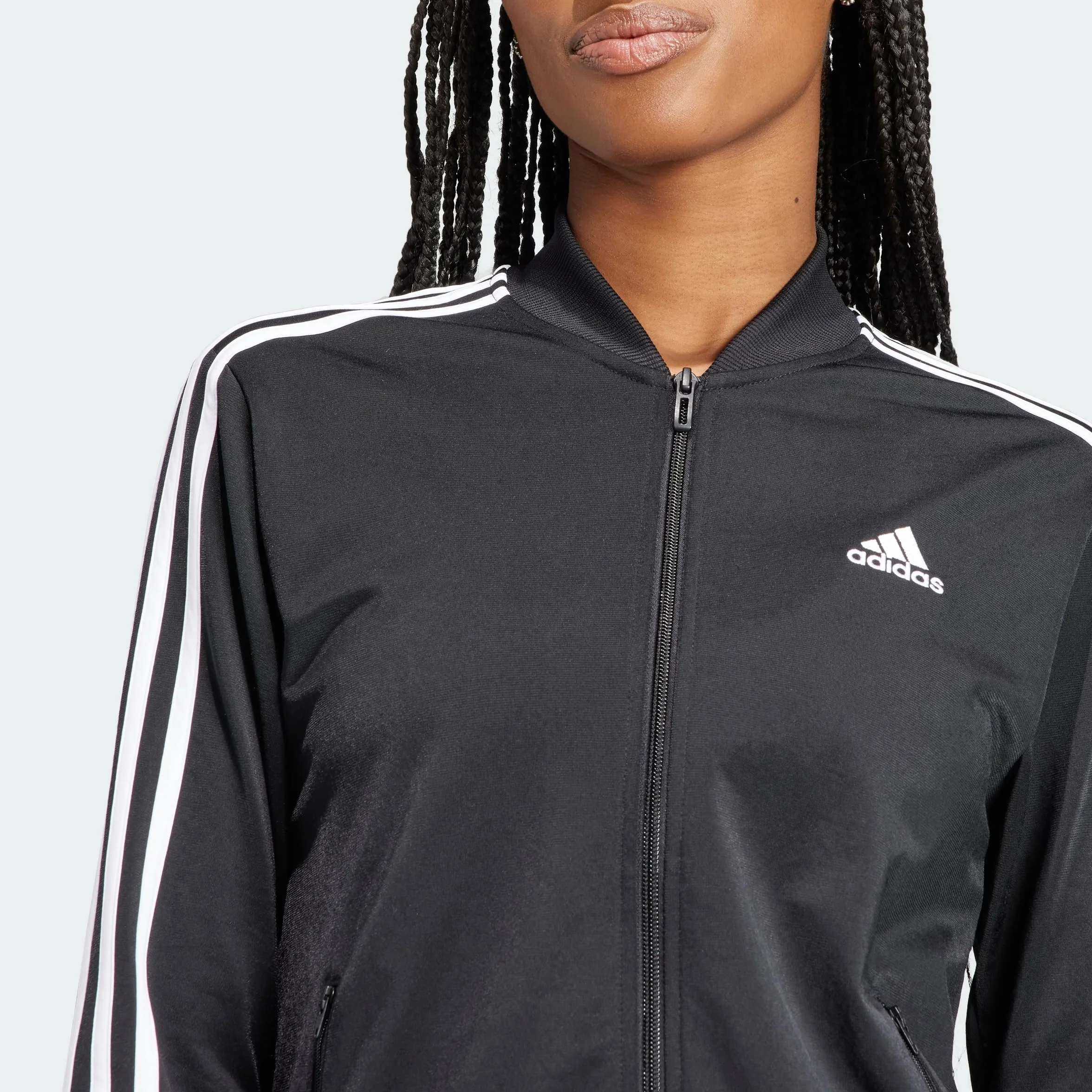 adidas Kobiety Essentials 3-Stripes Track Suit, Black/White, S Short