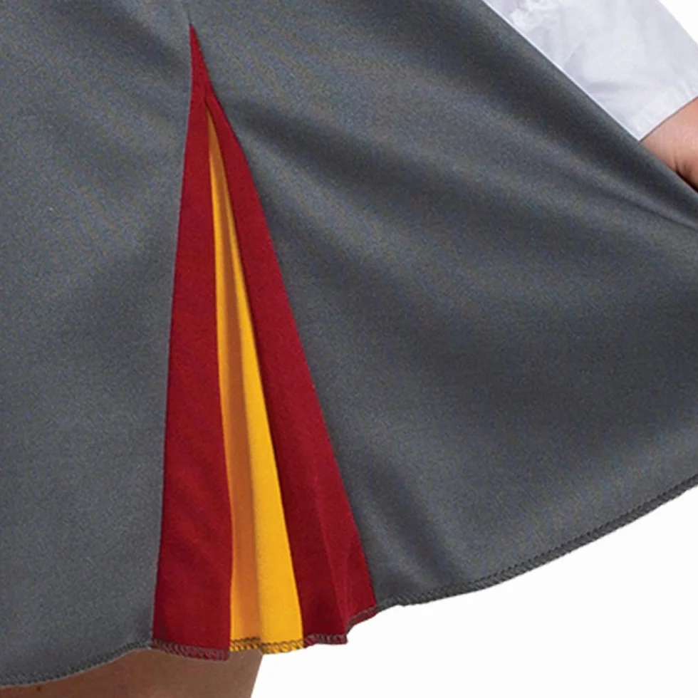 Disguise Women's Harry Potter Gryffindor Skirt Adult, Gray & Gold, Large (12-14)