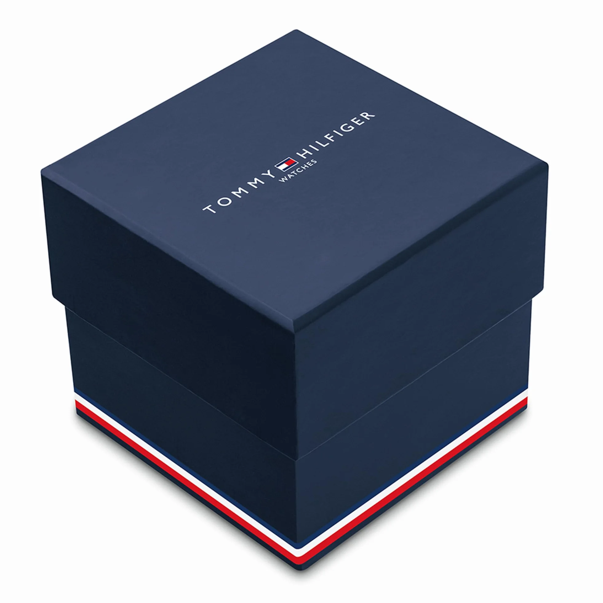 Tommy Hilfiger Młodzieżowy zegarek kwarcowy z trzema wskazówkami z niebieskim silikonowym paskiem - 1720047