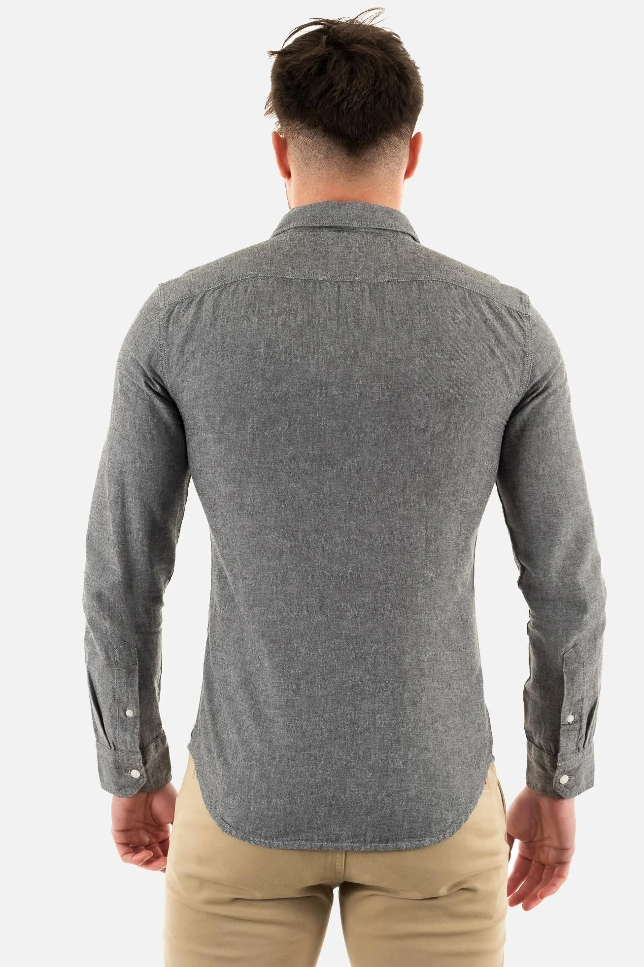 Levi's Mężczyźni Long-Sleeve Battery Housemark Slim Shirt, Black Agate, S