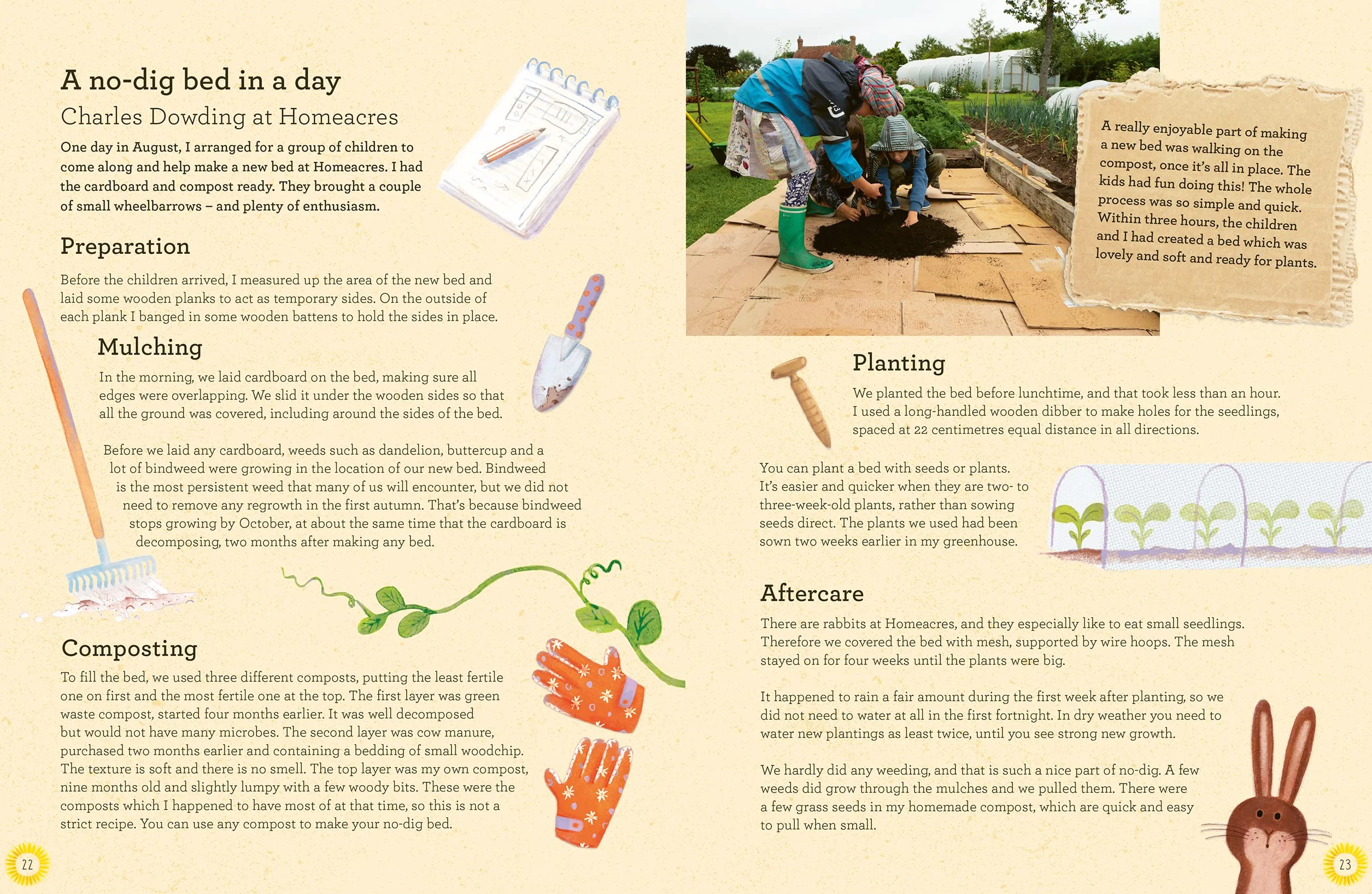 The No-Dig Children's Gardening Book: Easy and Fun Family Gardening