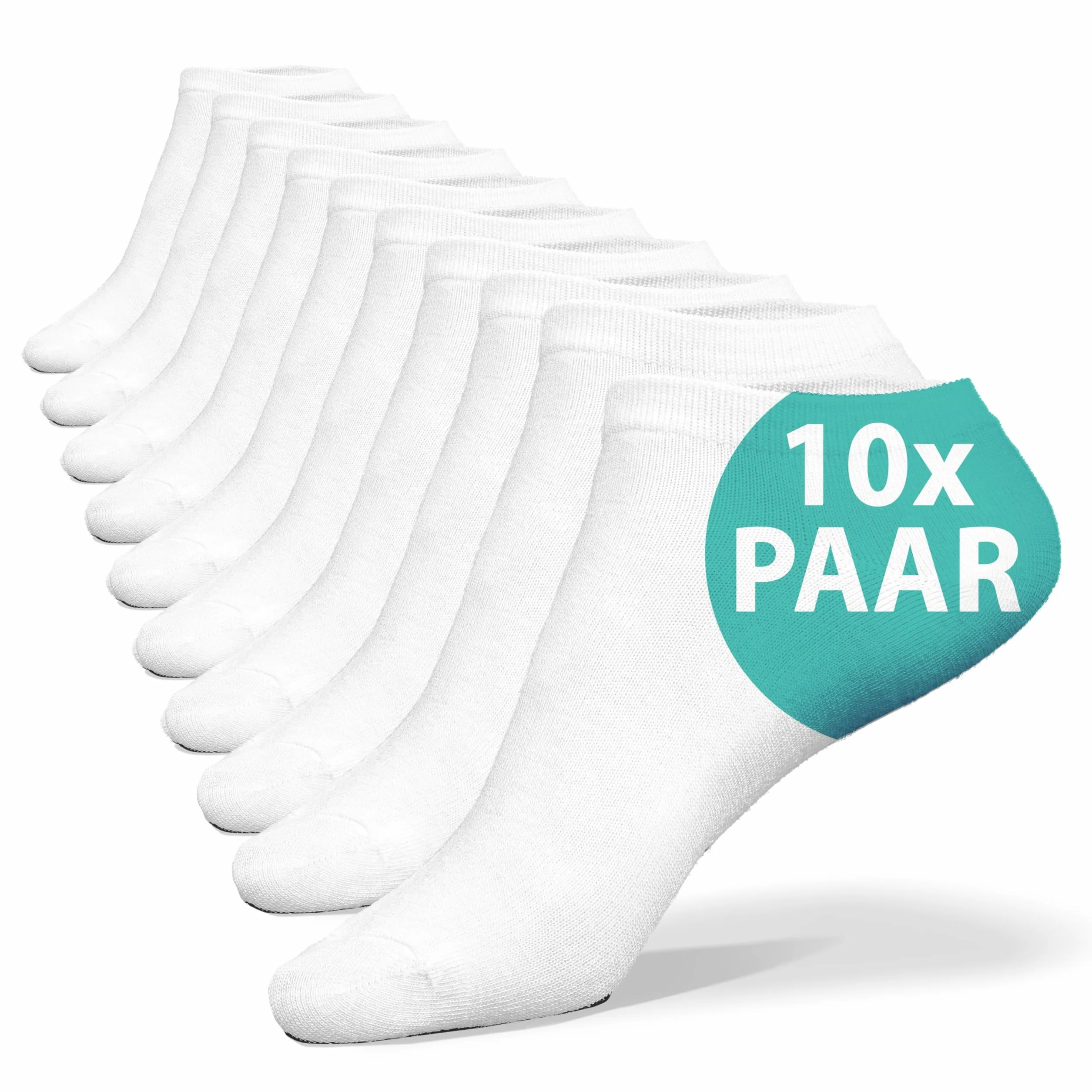 Skarpety do sneakersów, damskie, 39-42, białe, 10 par, różne rozmiary, skarpety sportowe, męskie, 95% bawełna, 5% elastan