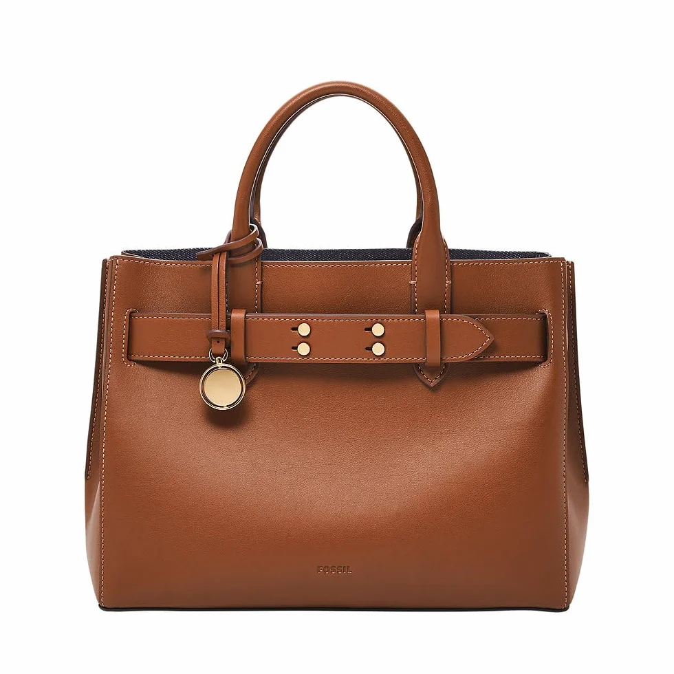 Fossil Damska torba Gilmore brązowa skórzana Satchel ZB1931200
