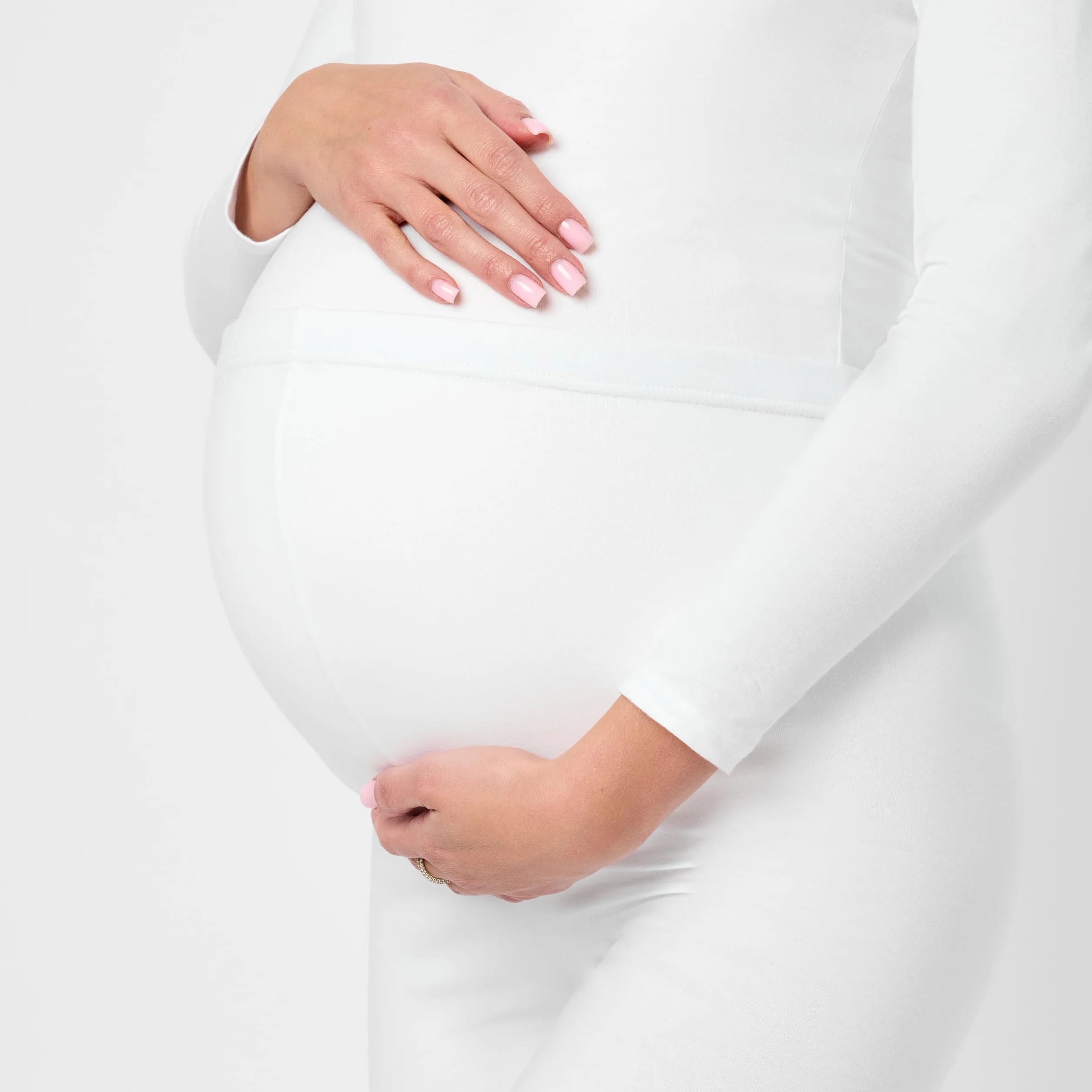 Be Mammy Krótkie Bawełniane Legginsy Ciążowe Dwupak BE20-228